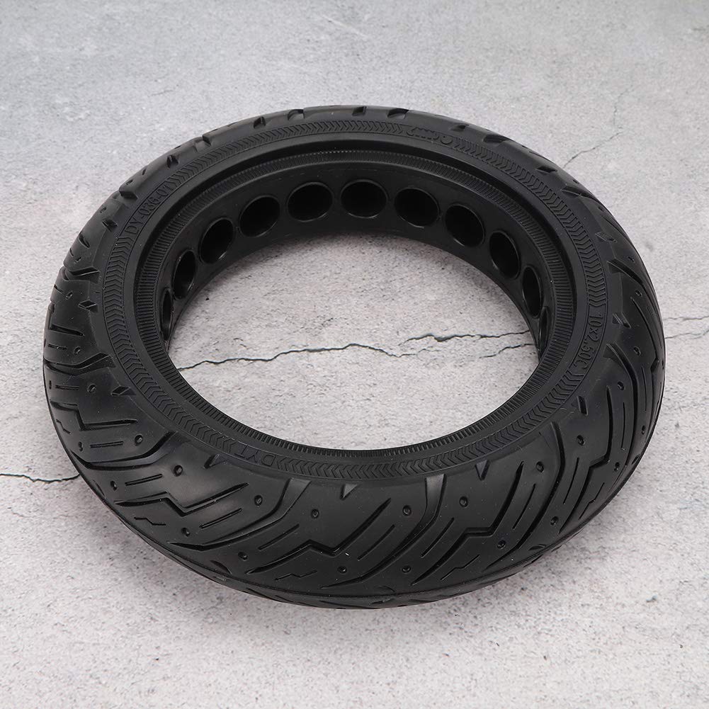 10x2.50C Electric Scooter Tire - Puncture-Proof Replacement Rubber Tire for Xiaomi M365/Max G30 - Black Durable E-Scooter Tyre for Commuting & Urban Travel