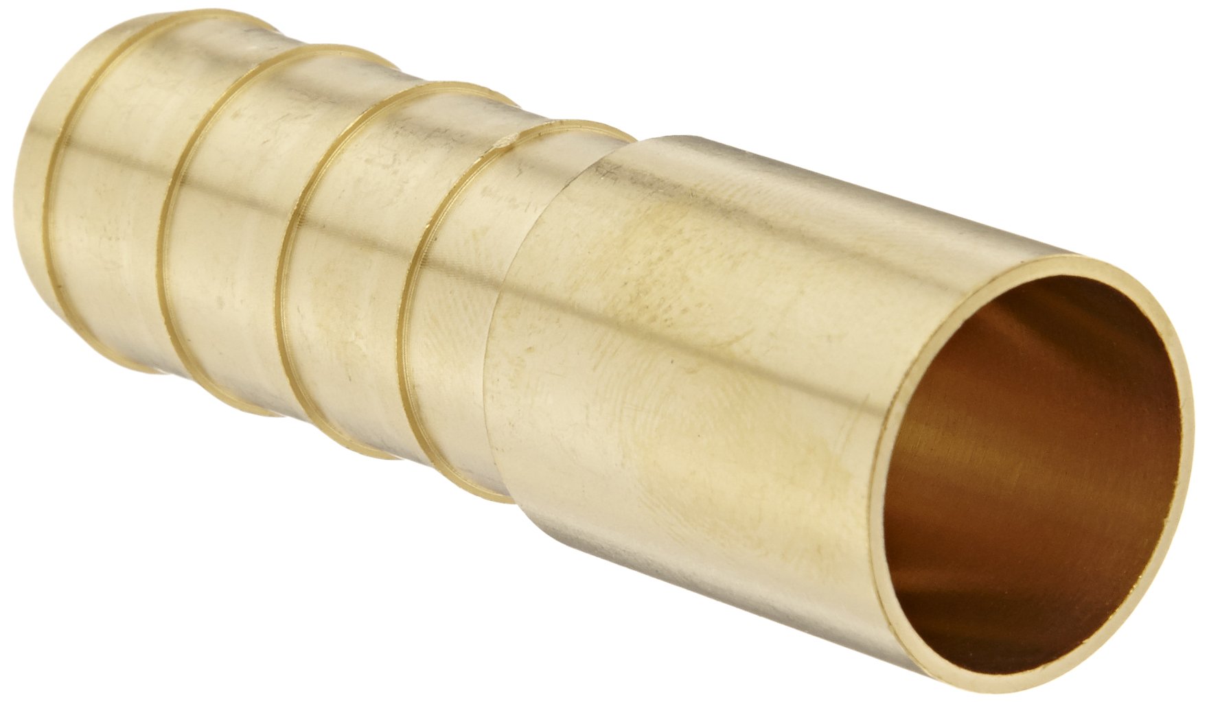 Legris Brass Hose Fitting Adapter for 16mm ID Rubber Hose - 20mm Straight Tube OD, 18.5mm Barbed End - Perfect for Water, Air & Hydraulic Systems in Industrial & Agricultural Applications