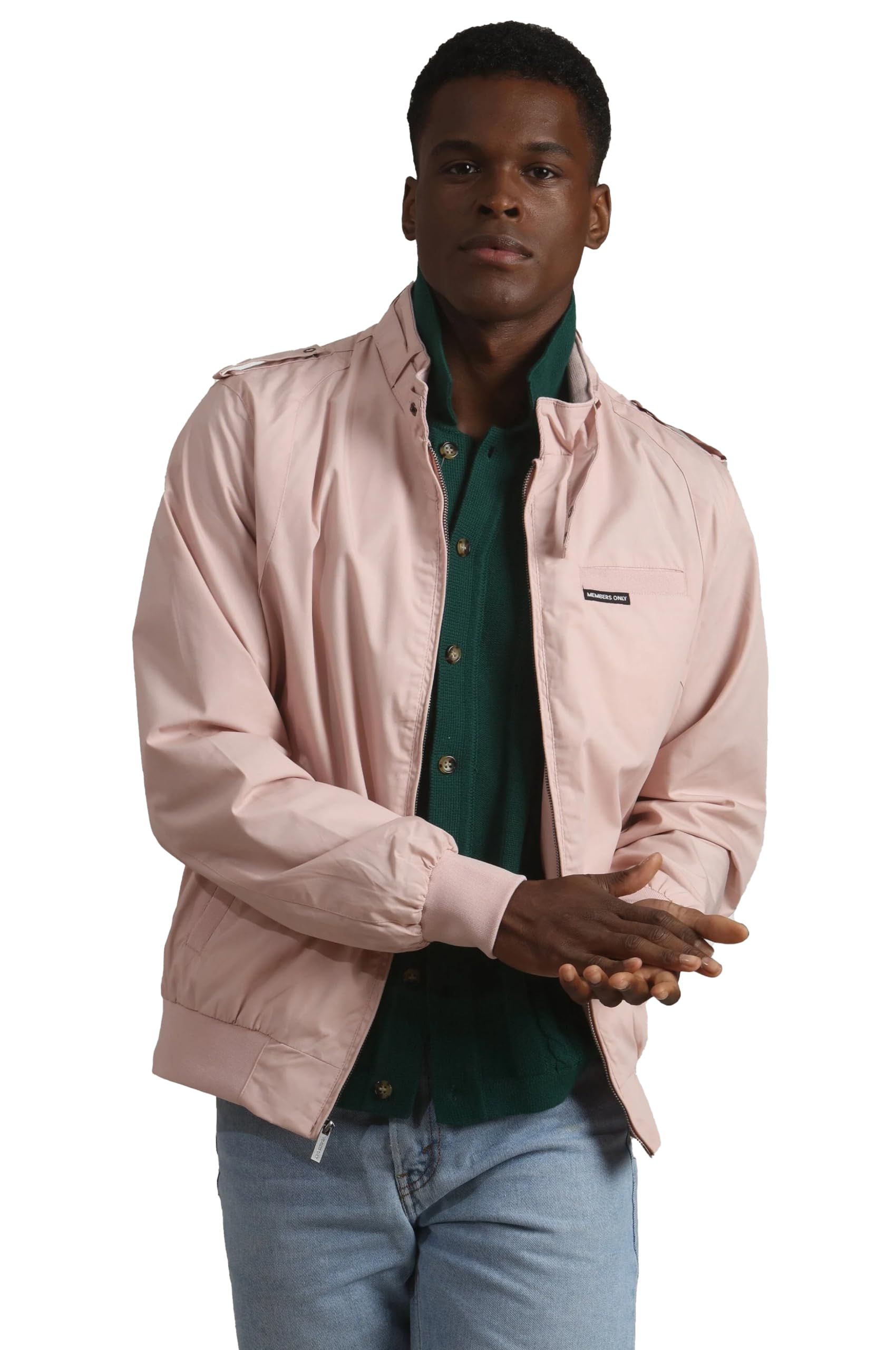 Unisex Members Only Classic Iconic Racer Lightweight Bomber Jacket for Casual Outings & Outdoor Adventures