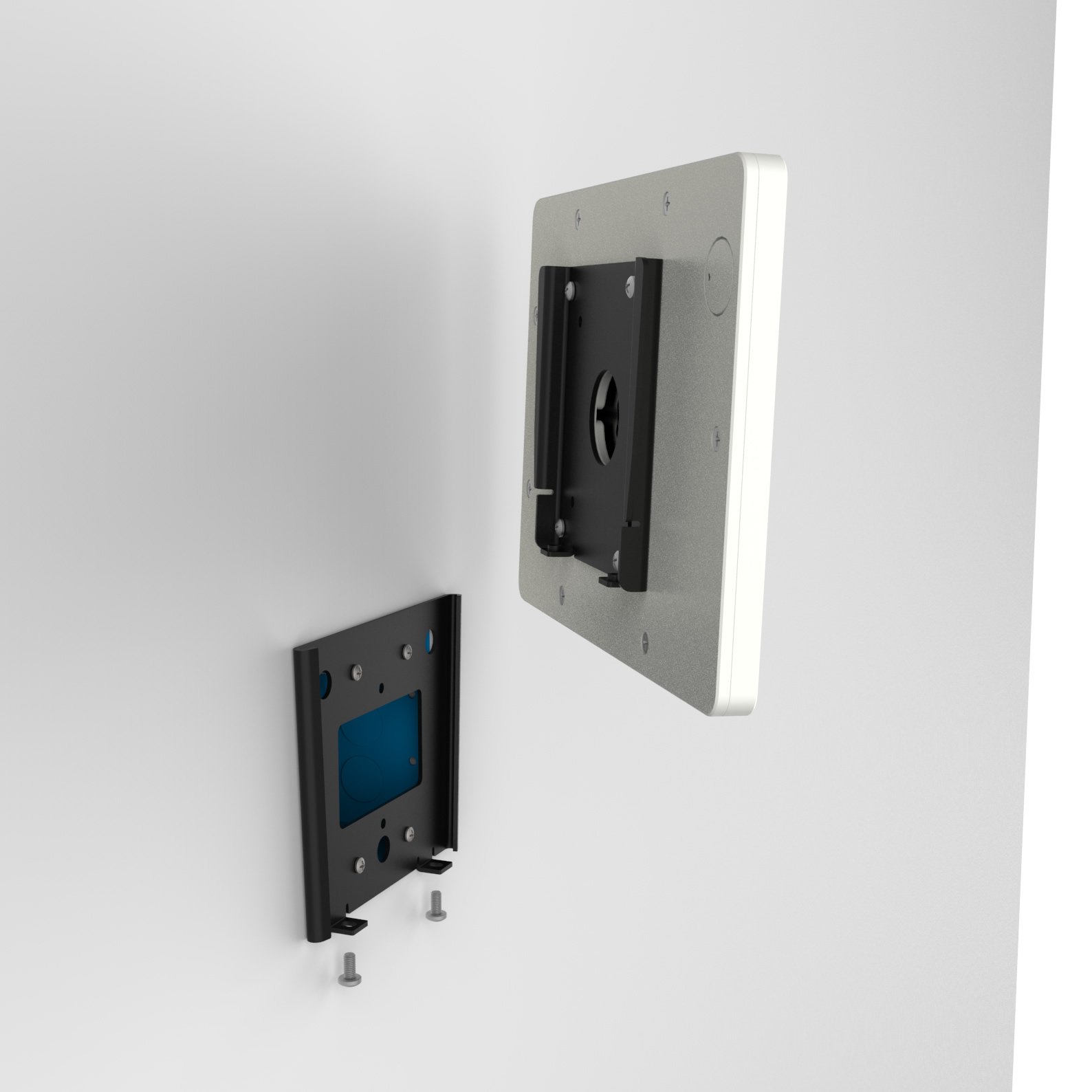 VidaMount White Enclosure & Fixed VESA Slim Wall Mount Bundle - Compatible with iPad Mini 4/5 - Perfect for Home, Office & Retail Display Mounting Solutions