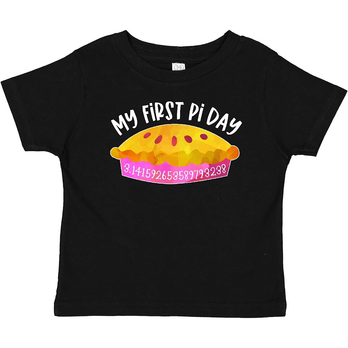My 1st Pi Day Pink Pie Pan Pun Baby T-Shirt | Cute Math-Themed Outfit for Infants & Toddlers | Perfect for Pi Day Celebrations, School Events & Family Photos