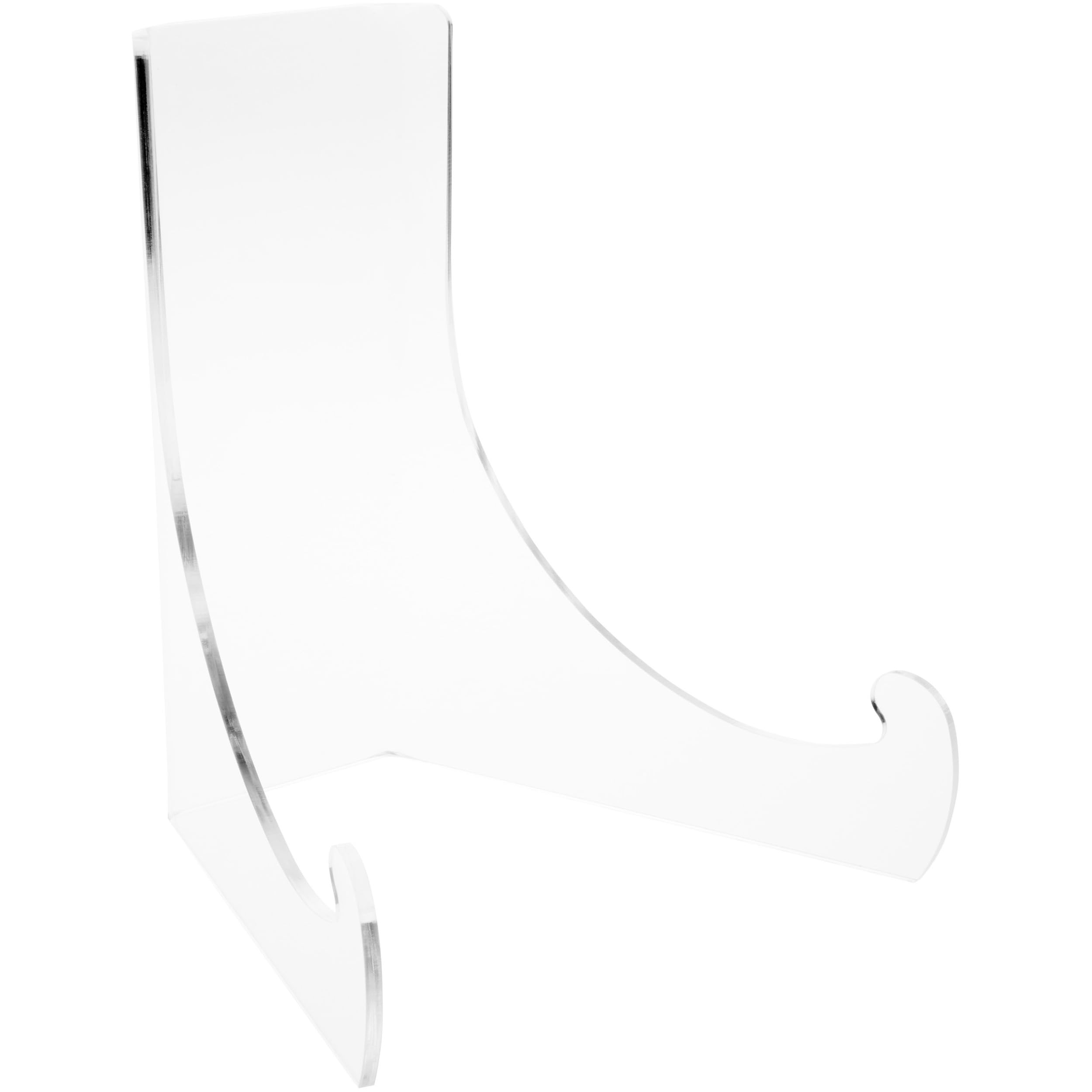Plymor Clear Acrylic Flat Back Easel with Deep Support Ledges - 9