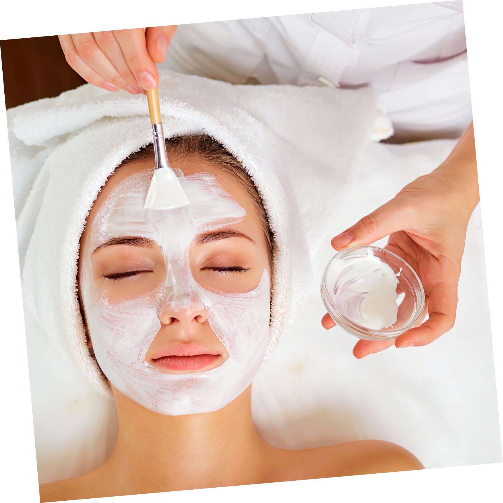 10-Piece Clear Glass Mask Mixing Bowls Set for Facial Organizer, Spa, Beauty Masks, and Candy Serving – Perfect for Skincare, DIY Beauty Treatments, and Party Desserts