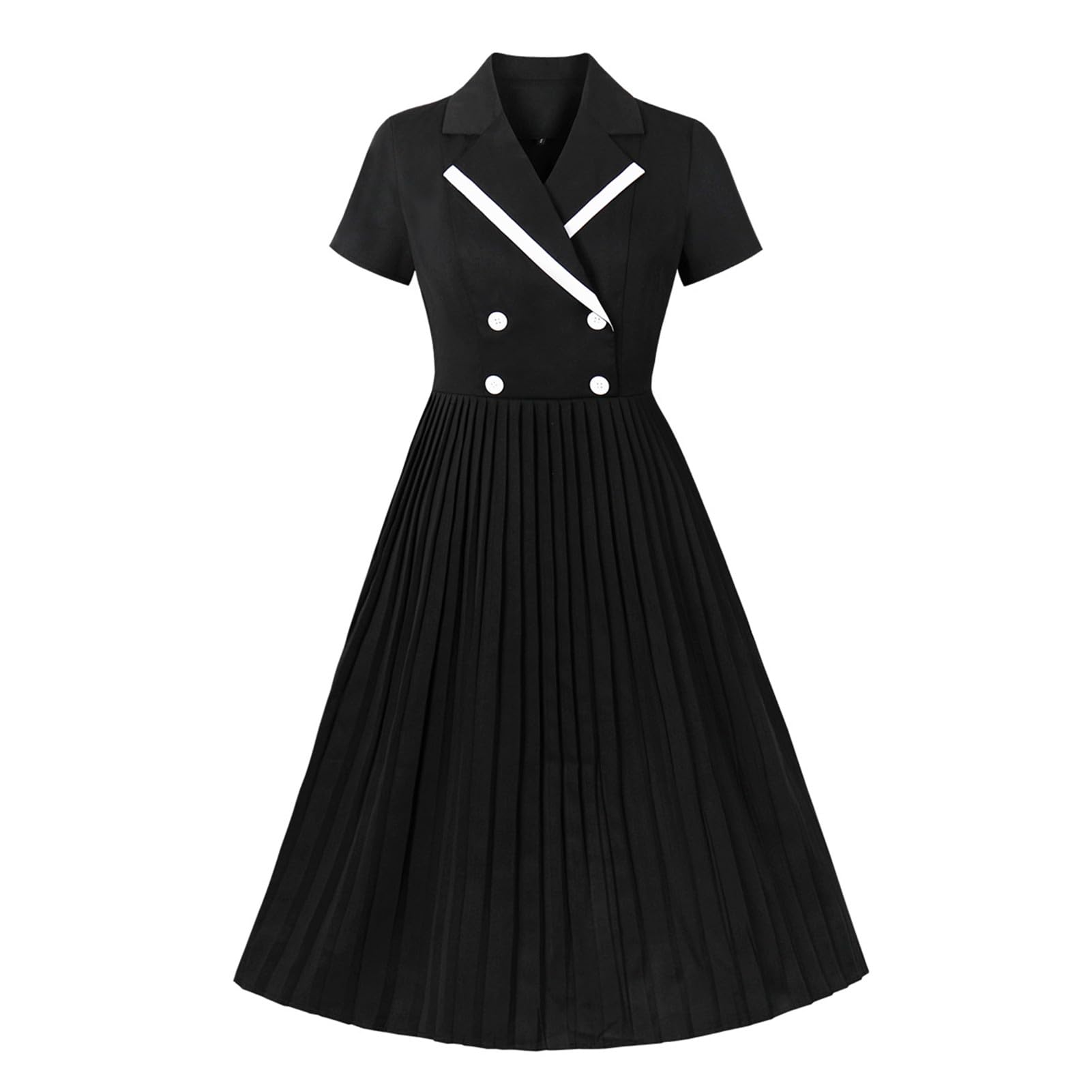 Vintage 1950s Women's Cocktail Dress - Pink Bow Tie Neck Swing Knee-Length Dress for Parties, Weddings & Retro Events