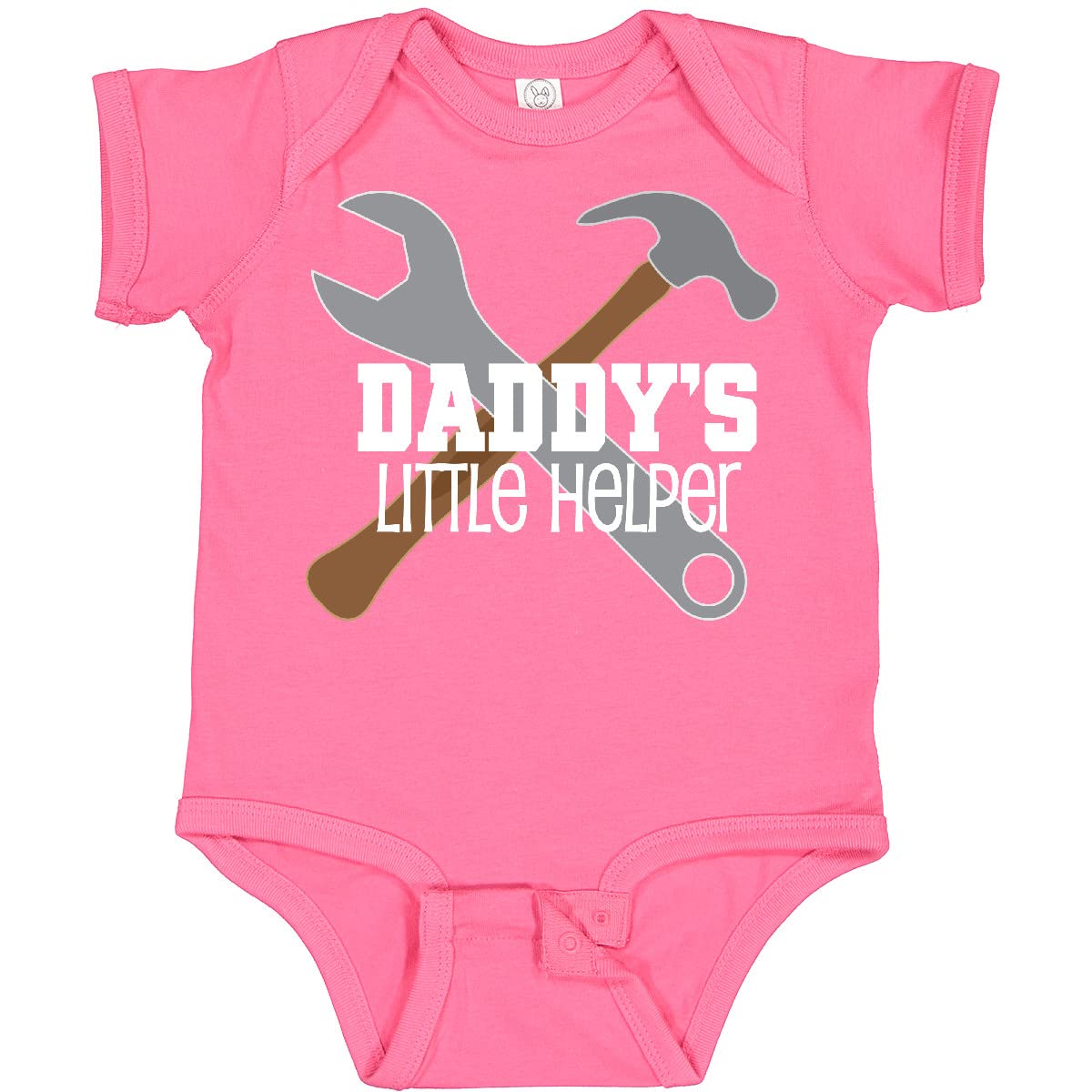 Inktastic Daddy's Little Helper Tool Set Baby Bodysuit - Cute Construction Theme Outfit for Newborns & Toddlers - Perfect for Father's Day, Baby Showers & Family Photos