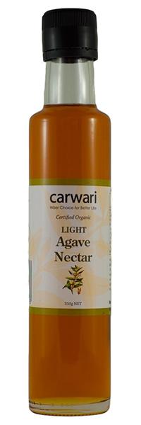 Organic Light Agave Nectar by Carwari - Natural Sweetener for Coffee, Tea, Baking & Healthy Recipes | Vegan, Gluten-Free & Low Glycemic