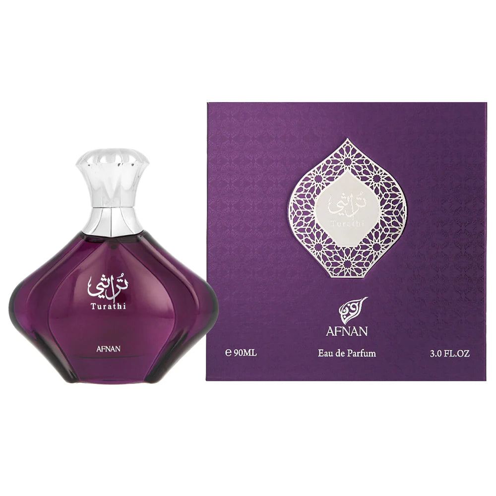 Afnan Turathi Purple 90ML EDP Perfume Spray for Women - Long Lasting Floral Fragrance, Perfect for Date Night & Special Occasions