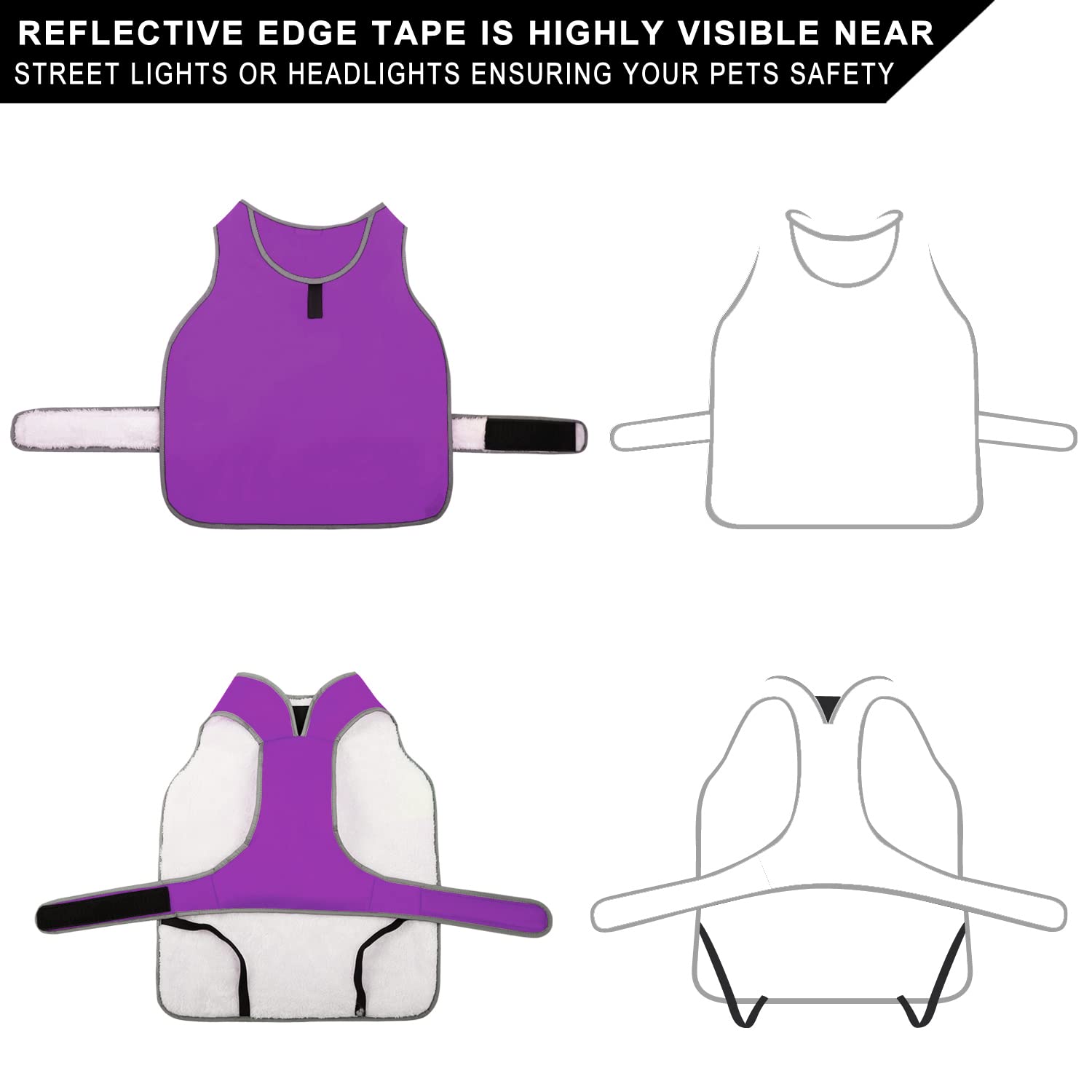 MIGOHI Reflective Waterproof Dog Coat - Warm Winter Jacket for Small Medium Large Dogs, Windproof Fleece-Lined Snowsuit with Reversible Stormguard Design - Perfect for Cold Weather, Snowy Walks & Outdoor Adventures