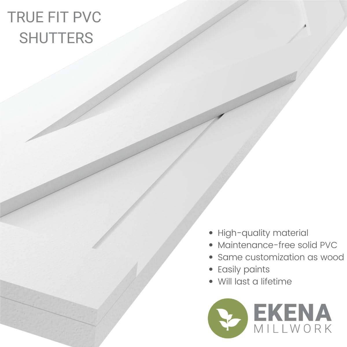 Ekena Millwork TFP001FH15X029MR True Fit PVC Single X-Board Farmhouse Shutters - 15x29 Inch Fixed Mount Window Shutters (Pair, Hardware Not Included) in Pepper Red - Perfect for Farmhouse Style Homes, Living Rooms & Exterior Windows