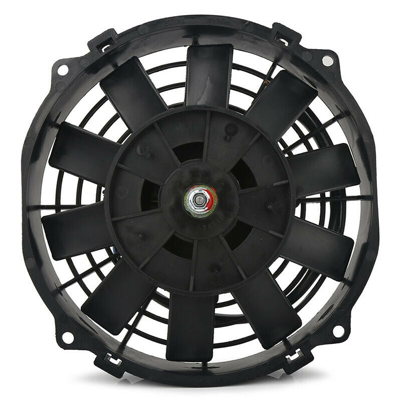7-8 Inch 90W High Performance Electric Transmission Oil Cooler Fan with Hose End Temperature Switch - Perfect for Automotive Cooling Systems & Heavy Duty Trucks
