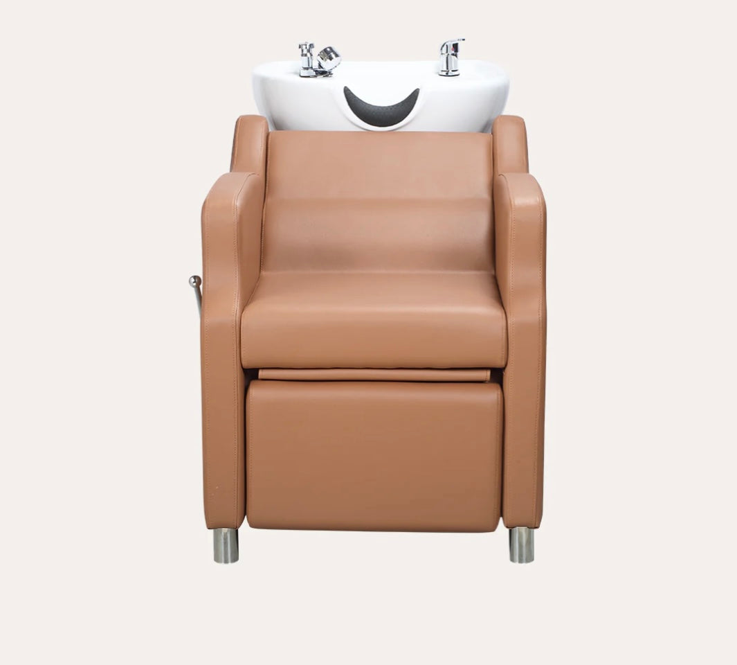 Amare Salon Shampoo Bowl & Chair - Professional Hair Washing Station for Salons & Barbershops - Perfect for Hair Styling, Washing & Conditioning Treatments