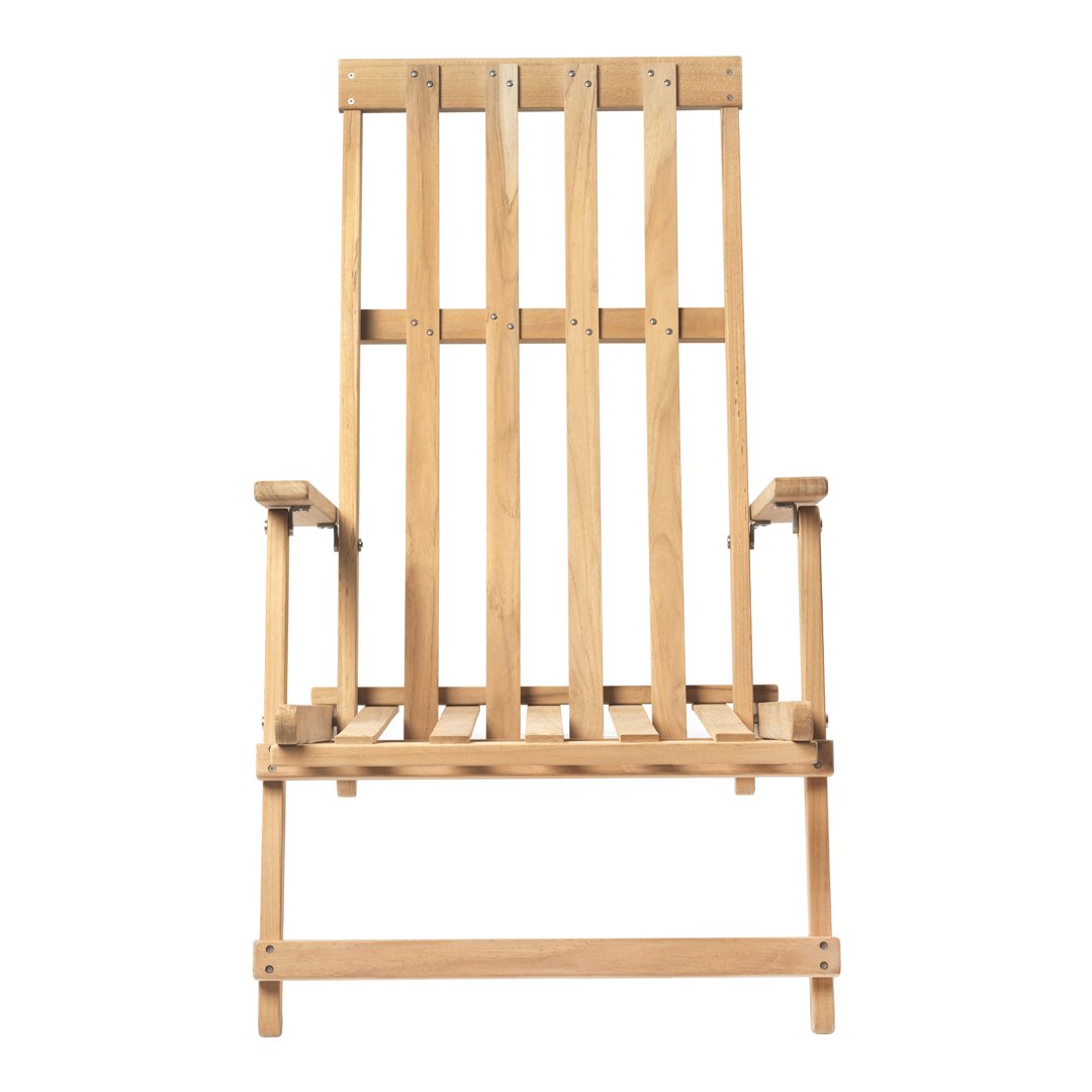 Premium Outdoor Deck Chair - Durable Patio Lounge Chair with Adjustable Backrest for Garden, Poolside & Backyard Relaxation | Weather-Resistant & Comfortable