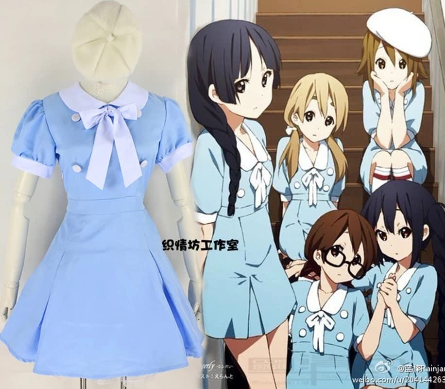 Shirakiin Riricho Cosplay Costume - Inu x Boku SS Anime Lolita Blue Dress for Women | Halloween, Cosplay Events & Anime Conventions