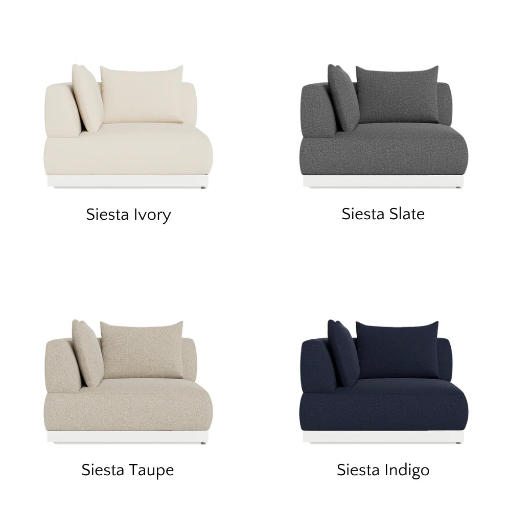 Amalfi Outdoor Corner Sectional Sofa Set - Waterproof Wicker Patio Furniture with Cushions - Perfect for Backyard, Poolside & Garden Relaxation