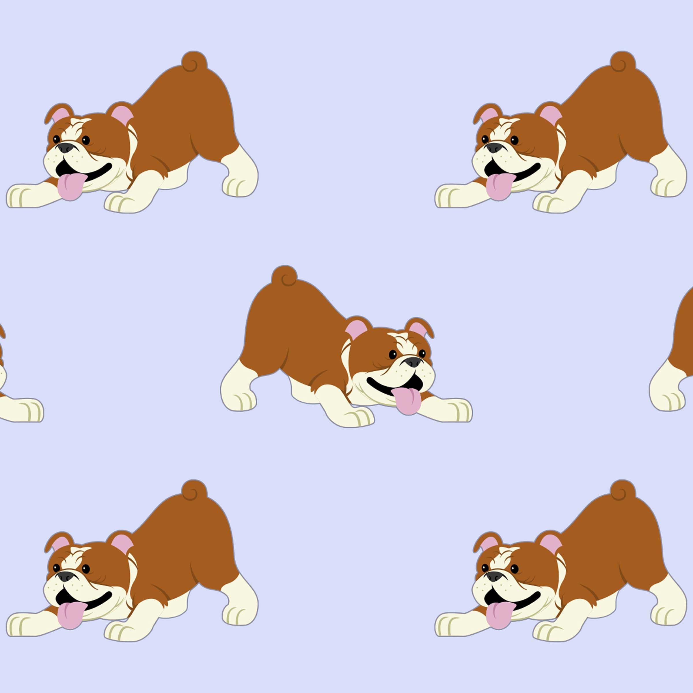 Premium Cartoon English Bulldog Gift Wrap - Playful Bull Dog Wrapping Paper for Christmas, Birthday & Puppy Party Decorations (20x30 Inch) | Perfect for Dog Lover Gifts, Holiday Presents & Special Occasion Packaging