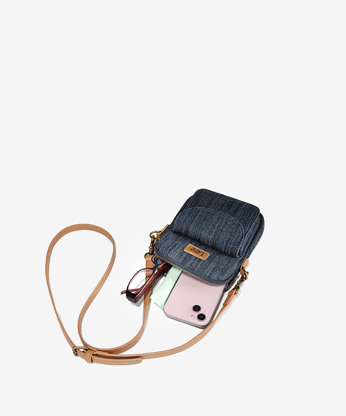 LEE Canvas Mini Crossbody Bag for Women - Stylish & Lightweight Small Shoulder Purse - Perfect for Travel, Shopping & Everyday Use