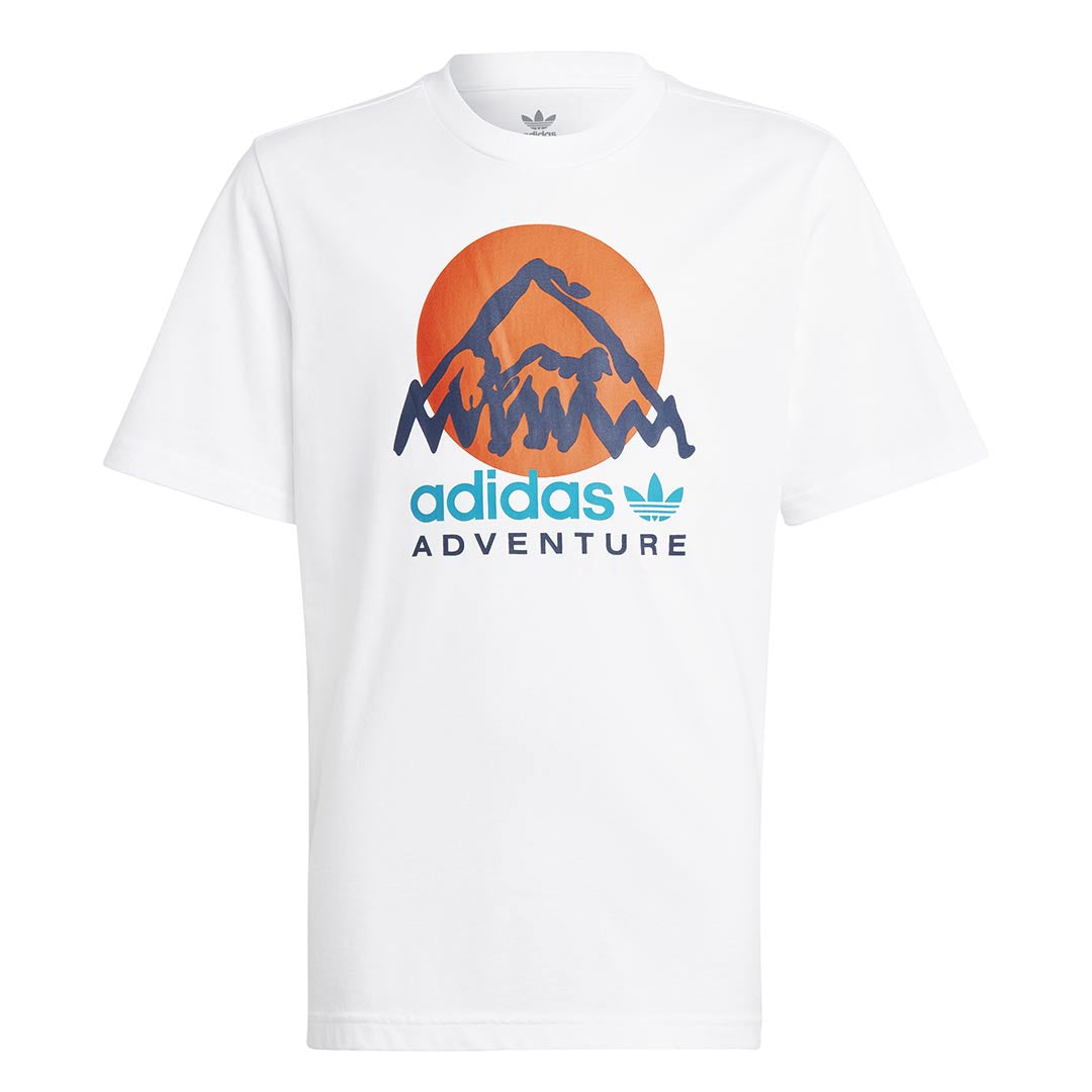 Adidas Kids' Junior Adventure T-Shirt (IC5385) - Comfortable & Stylish Activewear for Boys & Girls - Perfect for Sports, Play & Everyday Wear