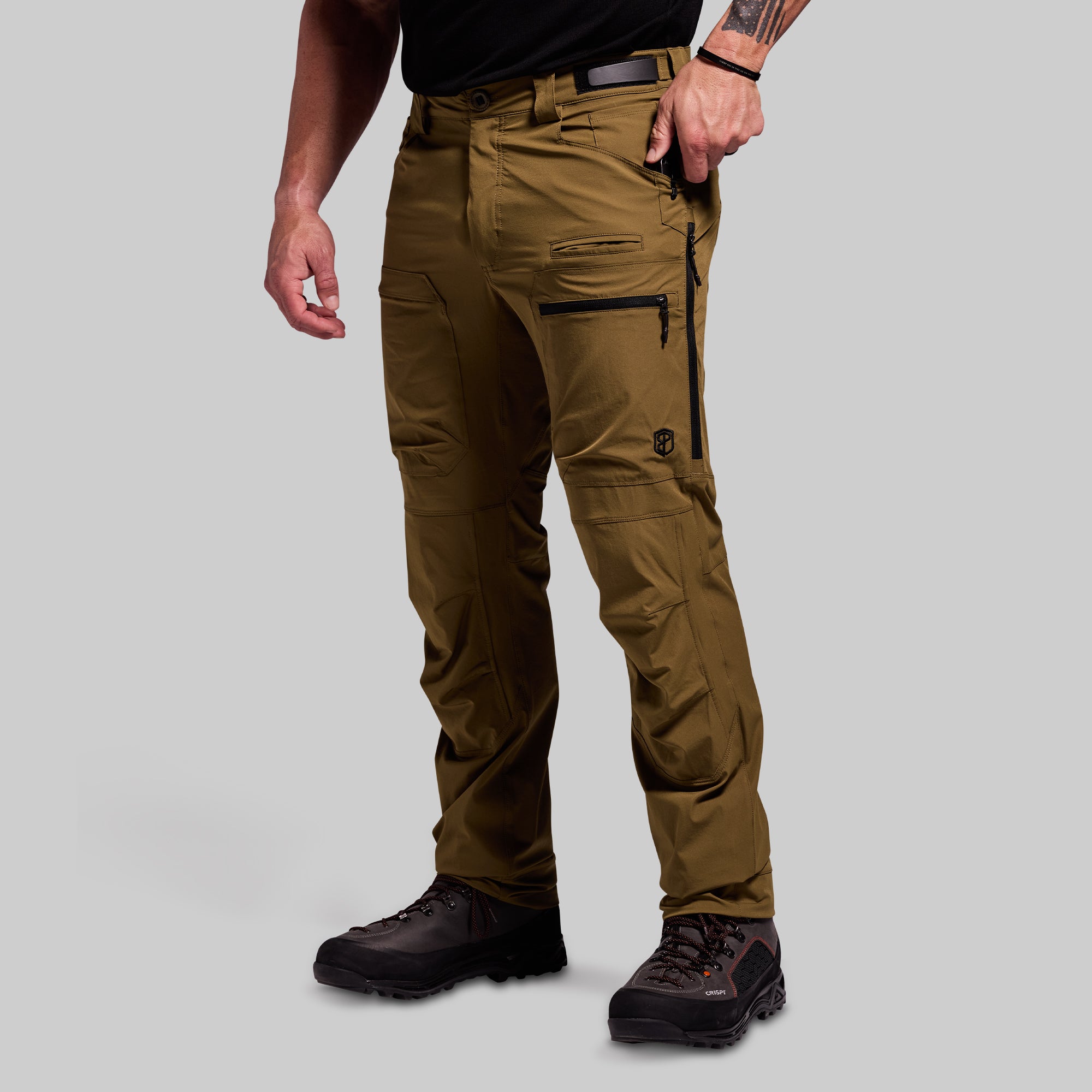 Men's Frontier Pant Light 2.0 - Quick-Dry Hiking Pants with UPF Protection & Stretch (Crocodile Color) - Perfect for Outdoor Adventures, Camping & Travel