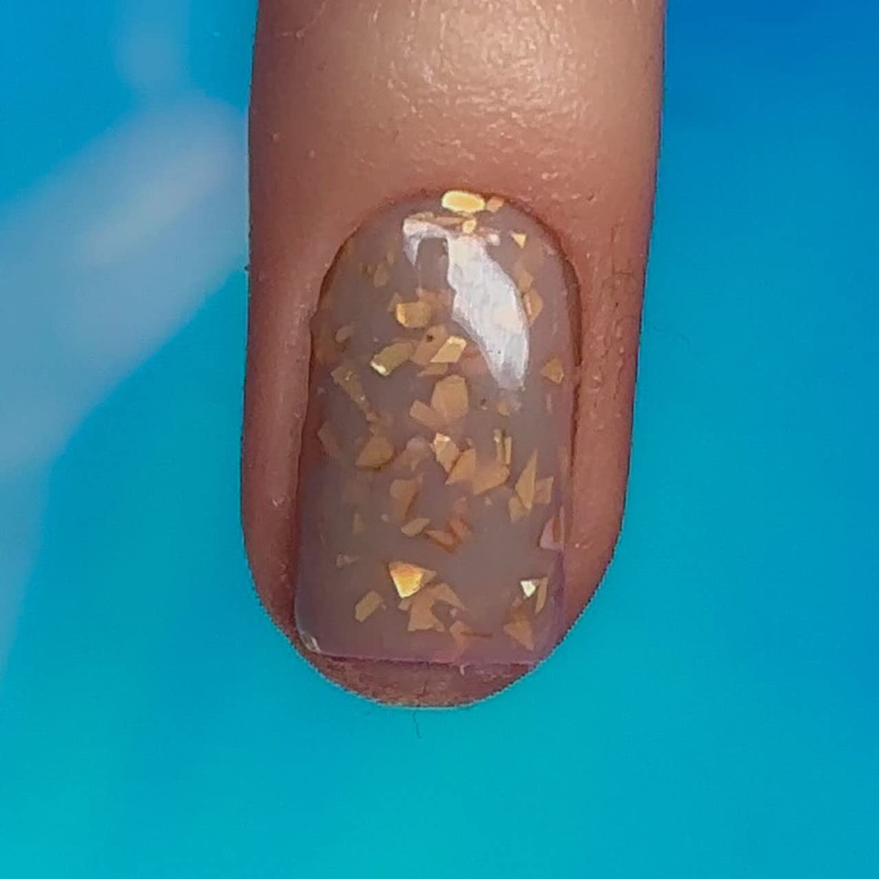Dan's Nails Professional Rubber Base Gel Coat Set - Soak Off UV/LED Lamp Nail Manicure Kit with Mocha Flakes | At-Home & Salon Nail Art Enhancement for Strong, Long-Lasting Manicures