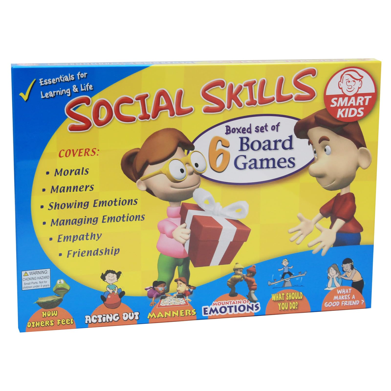 Didax 500063 Social Skills Group Activities - 6 Educational Board Games for Kids | Team Building & Emotional Learning Classroom Games
