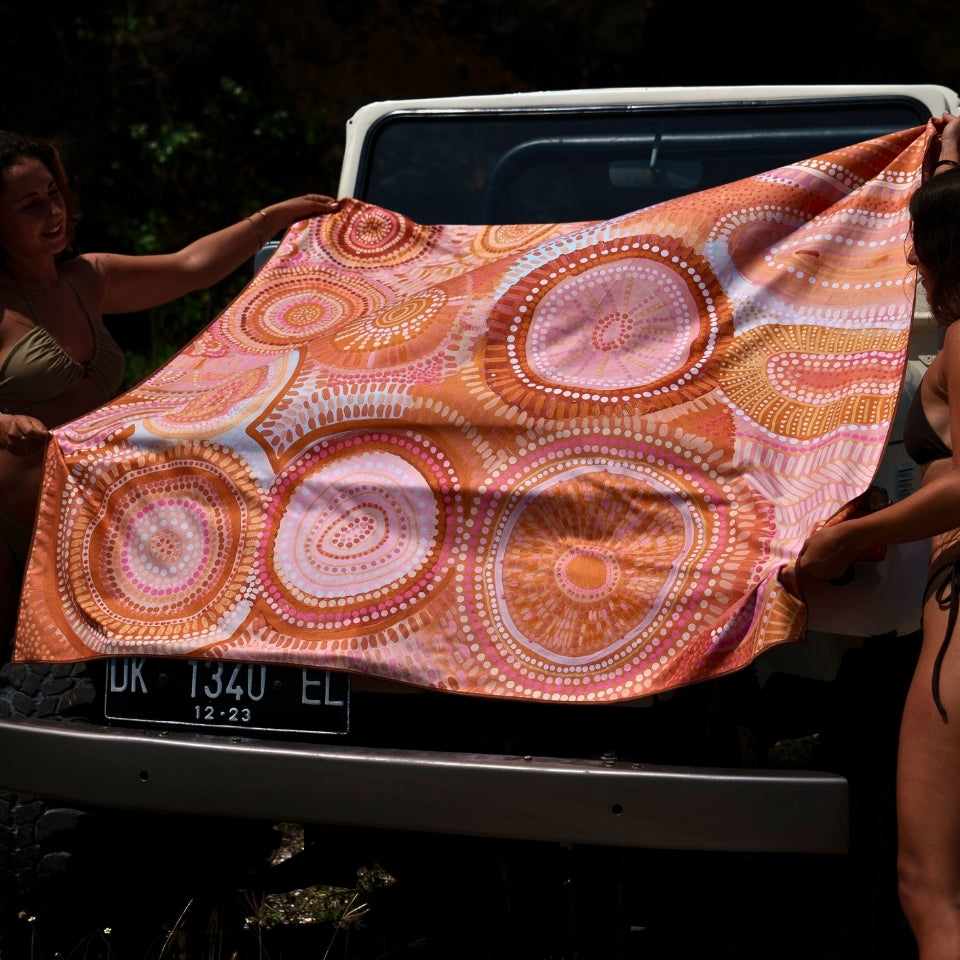 XL Pleiades Sand-Free Quick-Dry Beach Towel - Extra Large, Super Absorbent & Lightweight for Pool, Picnic, Travel, and Outdoor Activities