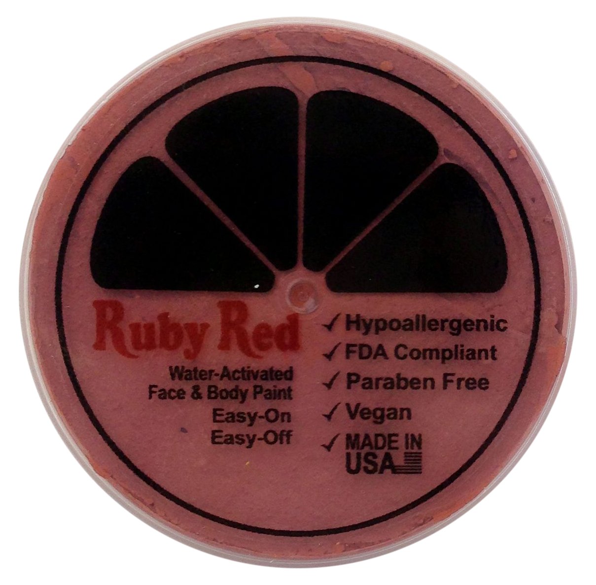 Ruby Red Face Paint - 75ML Terracotta Color for Halloween, Cosplay & Body Art | Non-Toxic & Washable