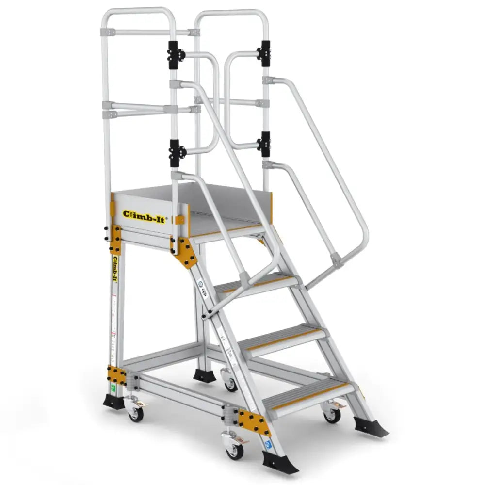 Climb It Weight Reactive Safety Steps - Non-Slip Ladder for Home & Construction Use | Heavy Duty Step Stool for Indoor & Outdoor Projects