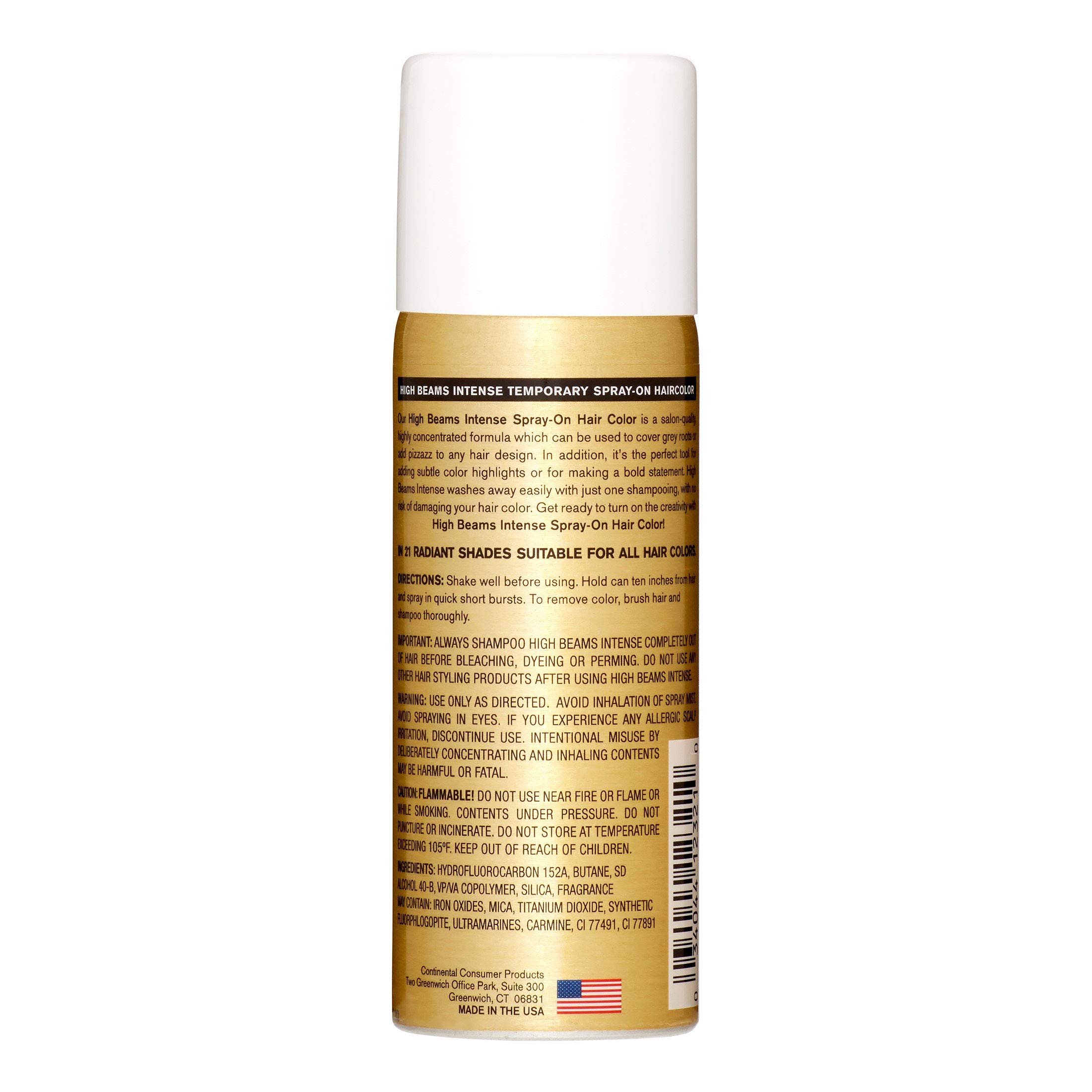 Wicked White Temporary Hair Color Spray - High Beams Intense 2.7 Oz (Pack of 12) | Vibrant Washable Hair Dye for Halloween, Cosplay & Costume Parties | Quick & Easy Hair Chalk Alternative for Bold Looks