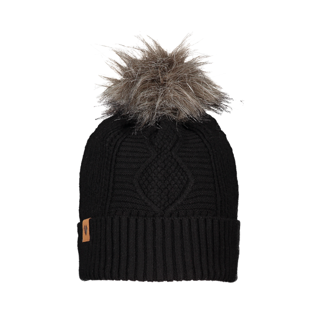 Obermeyer 2021 Women's Madison FF Pom Beanie - Warm Winter Knit Hat with Faux Fur Pom for Skiing & Outdoor Activities