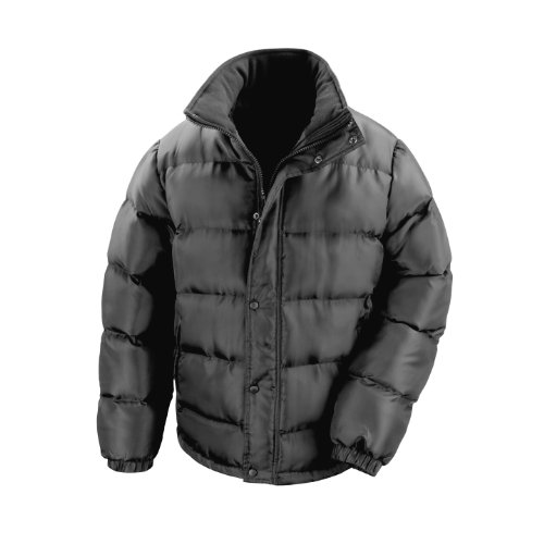 Men's Core Nova Lux Padded Lined Winter Jacket - Water Repellent Windproof Insulated Coat for Cold Weather (Black, XS) | Outdoor Activities, Snow Sports & Daily Winter Wear