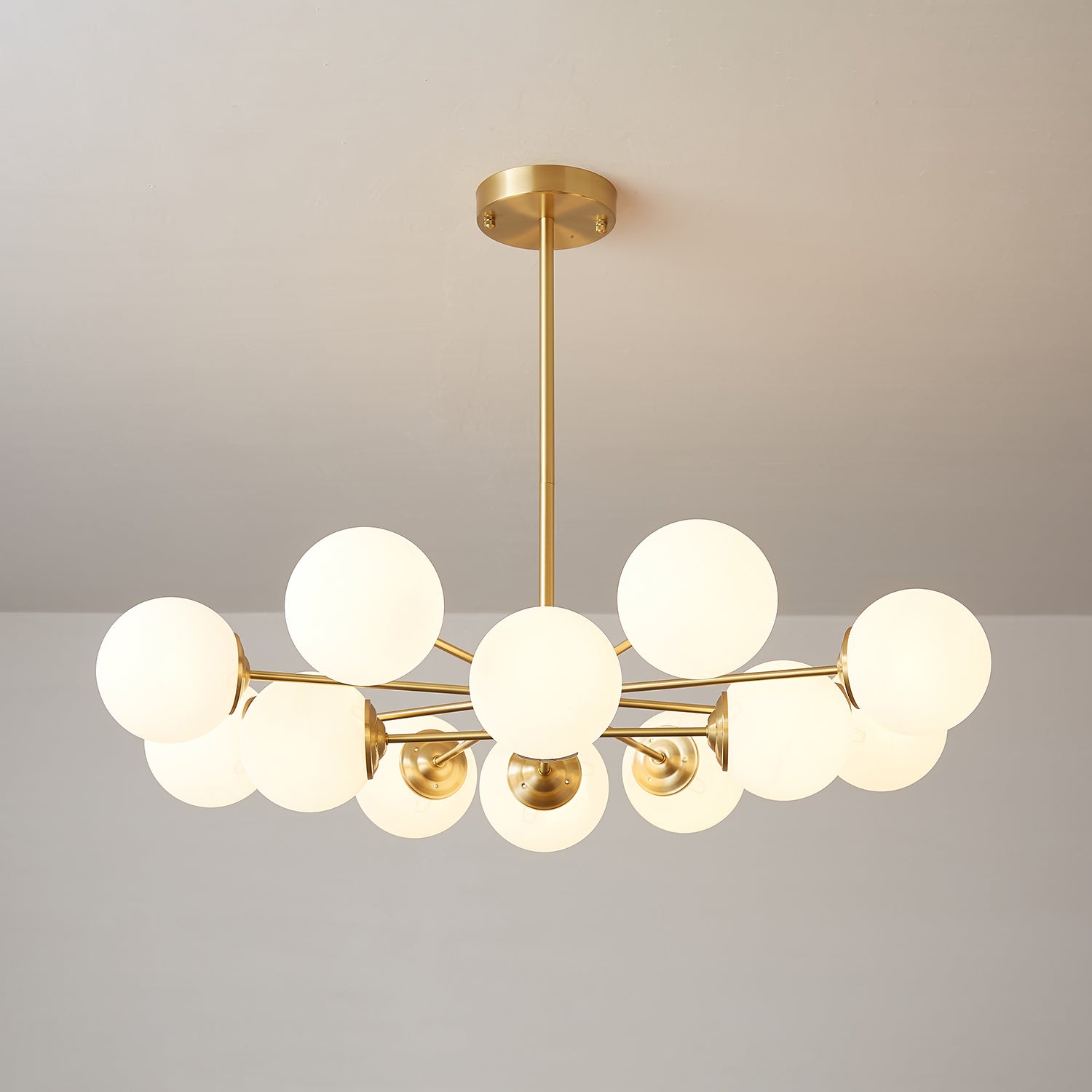 Elysium Crystal Chandelier - Elegant Modern Ceiling Light Fixture for Dining Room, Living Room & Bedroom | Perfect for Home Decor & Wedding Venues