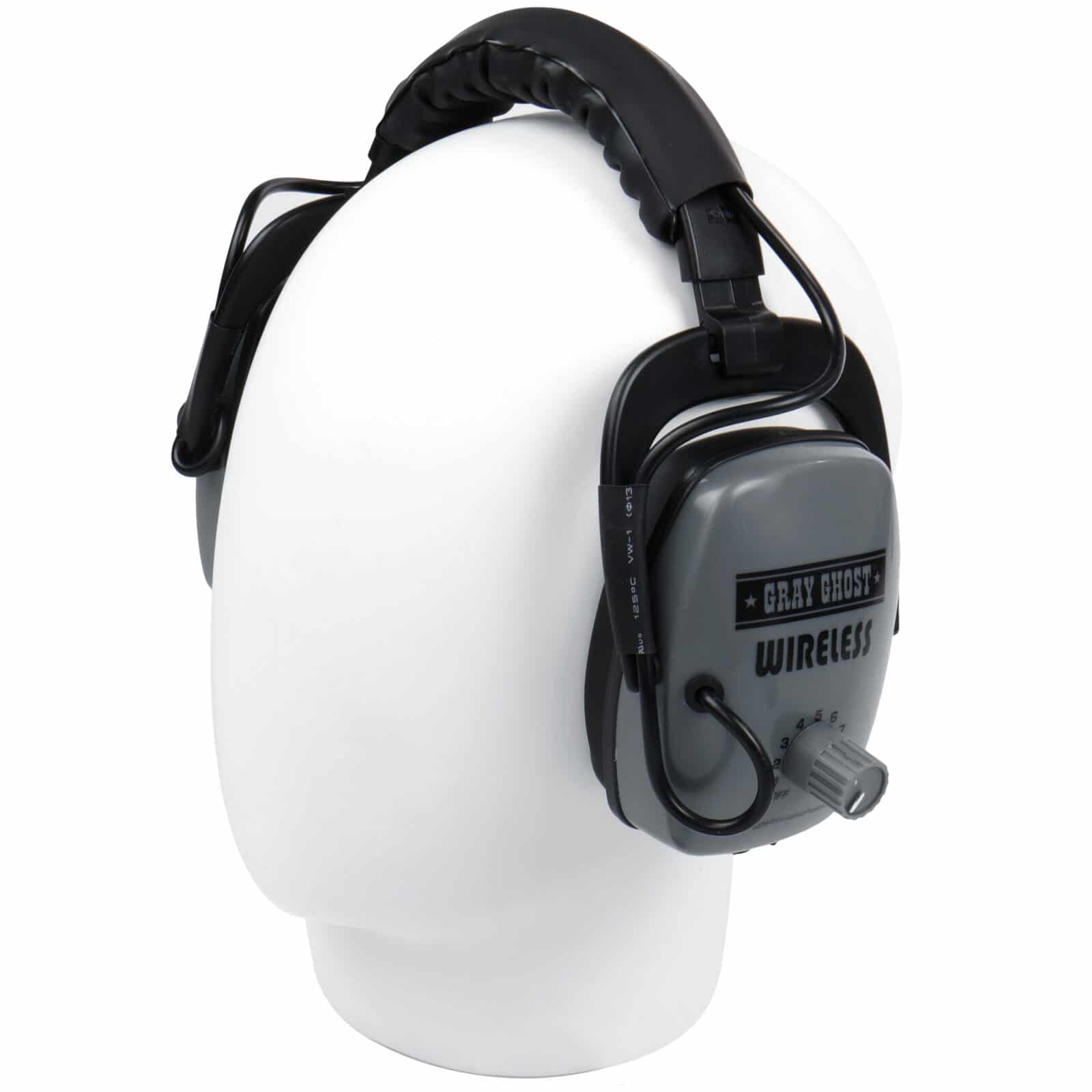 DetectorPro Gray Ghost Platinum Series Wireless Headphones - Compatible with Minelab Manticore & Equinox Metal Detectors - Perfect for Treasure Hunting, Beach Metal Detecting & Outdoor Adventures