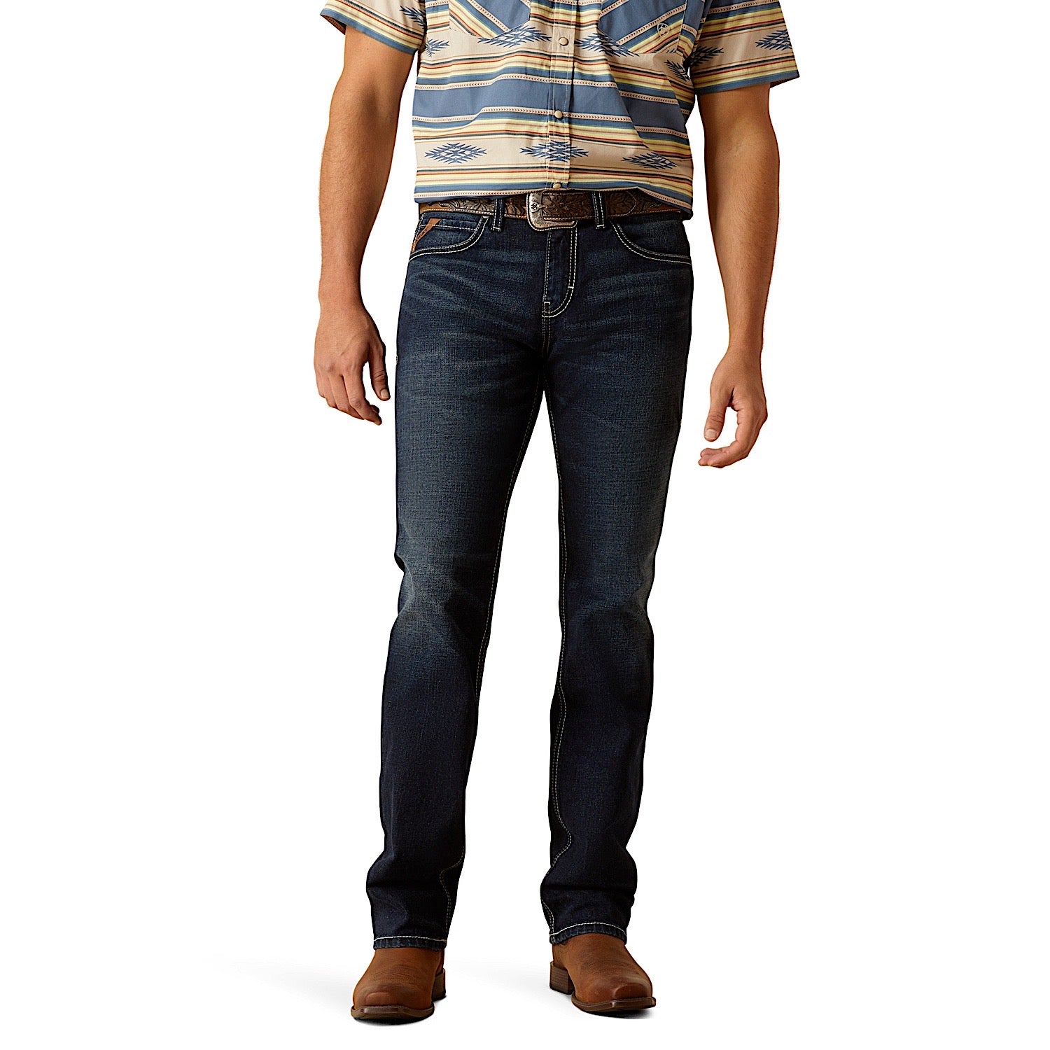 Ariat Men's M8 Modern Slim Fit Antelope Jeans - Comfortable Western Work & Casual Pants for Cowboy, Ranch & Everyday Wear