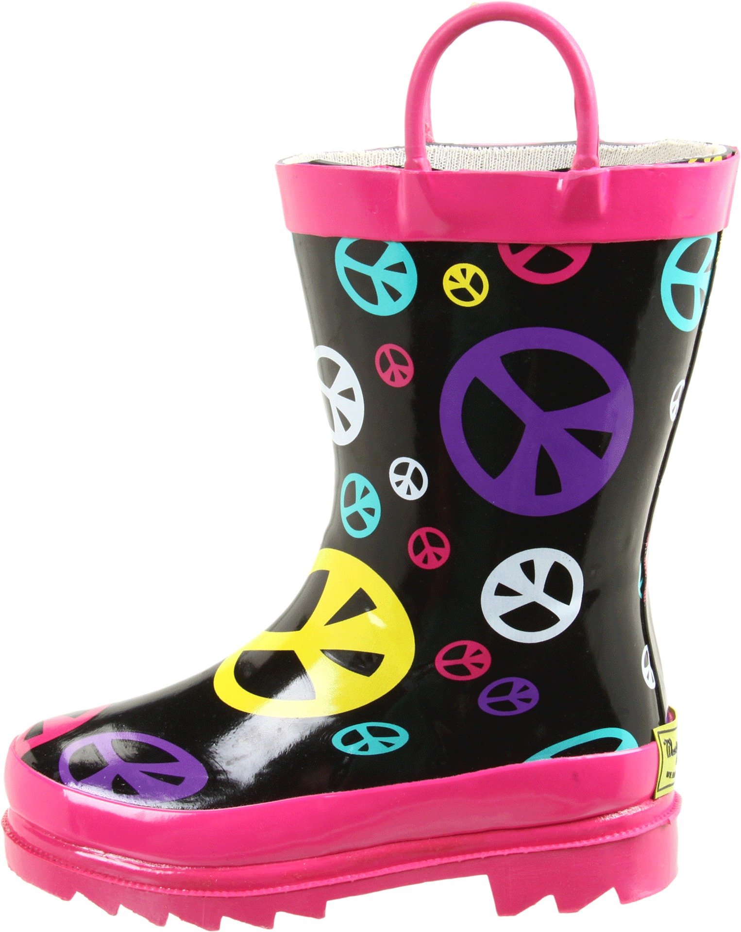 Western Chief Peace Drops Rain Boots for Toddlers & Kids - Waterproof Rubber Rain Booties for Puddle Jumping, Outdoor Play & Preschool