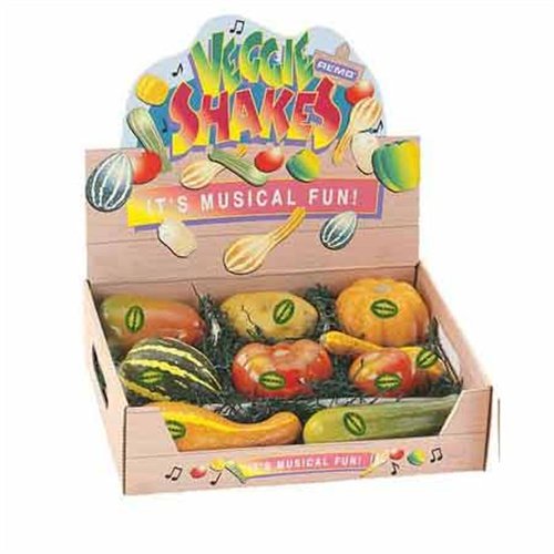 Remo Veggie Shakers 9-Piece Display Set - Perfect for Kitchen Seasoning, Salad Topping & Healthy Snacking