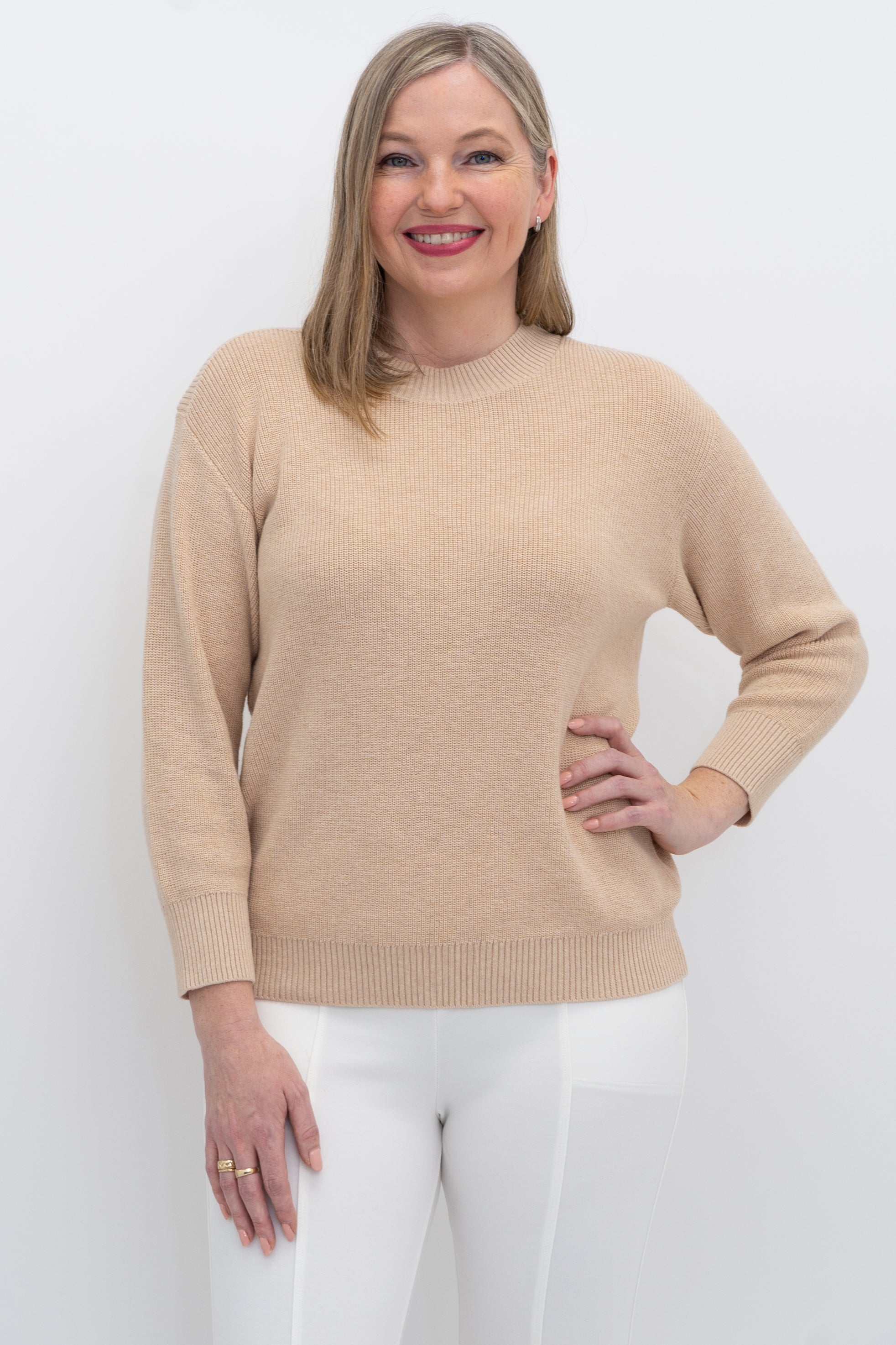 Brooklyn Sweater - 100% Natural Cotton Knitwear for Women & Men | Cozy Winter Pullover for Casual Outfits & Layering