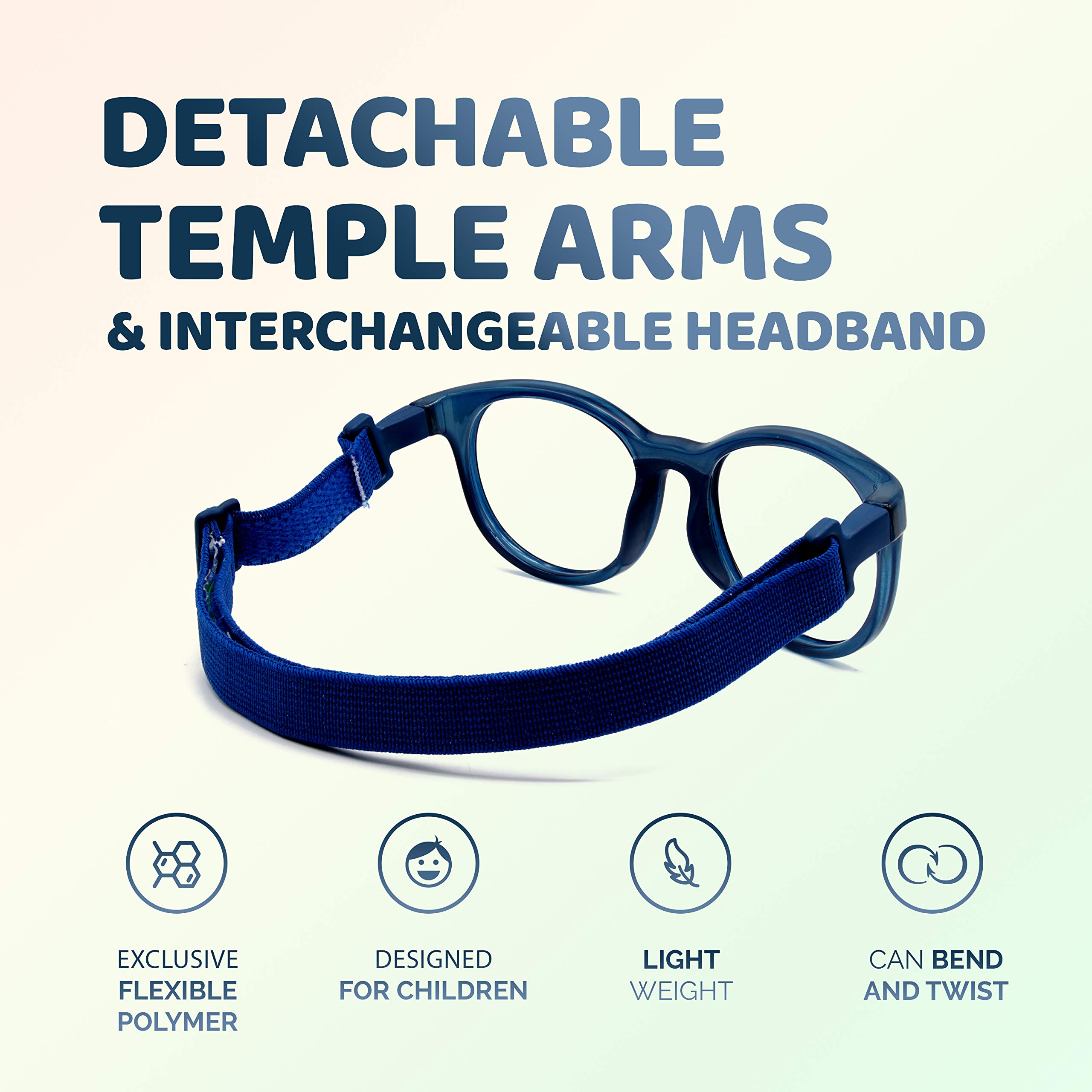 Unbreakable Kids Glasses - Flexible & Durable Children's Eyewear for Boys & Girls - Perfect for School, Sports, and Everyday Wear - Model 3011