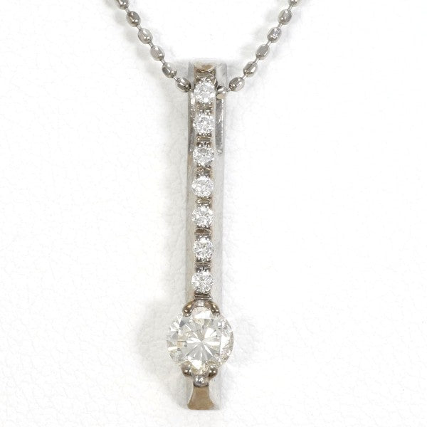 18K White Gold Diamond Necklace for Women - Elegant Pendant Jewelry for Weddings, Anniversaries & Special Occasions