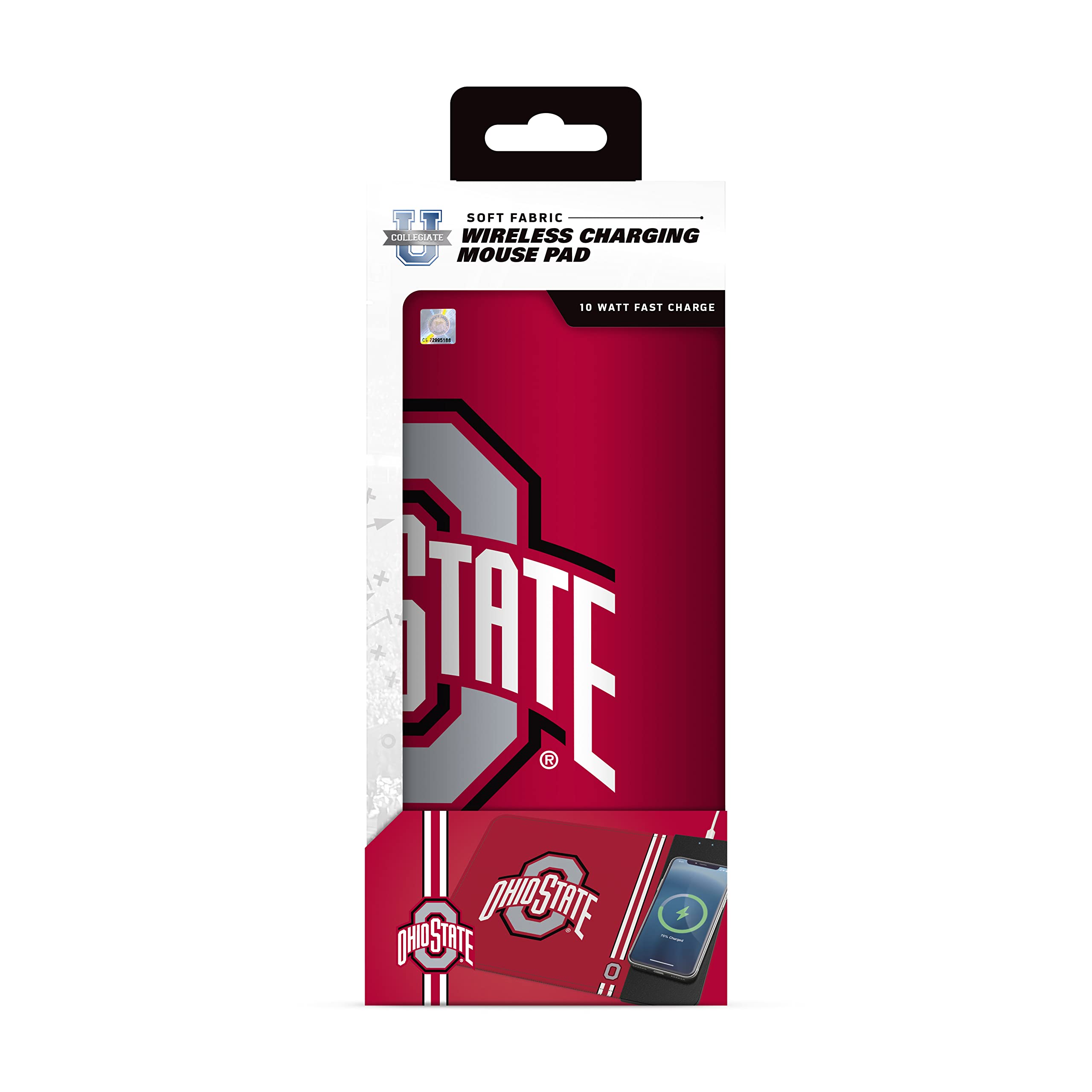 SOAR NCAA Unisex Wireless Charging Mouse Pad with Phone Holder - Perfect for Gaming, Office & Home Workspace Accessories