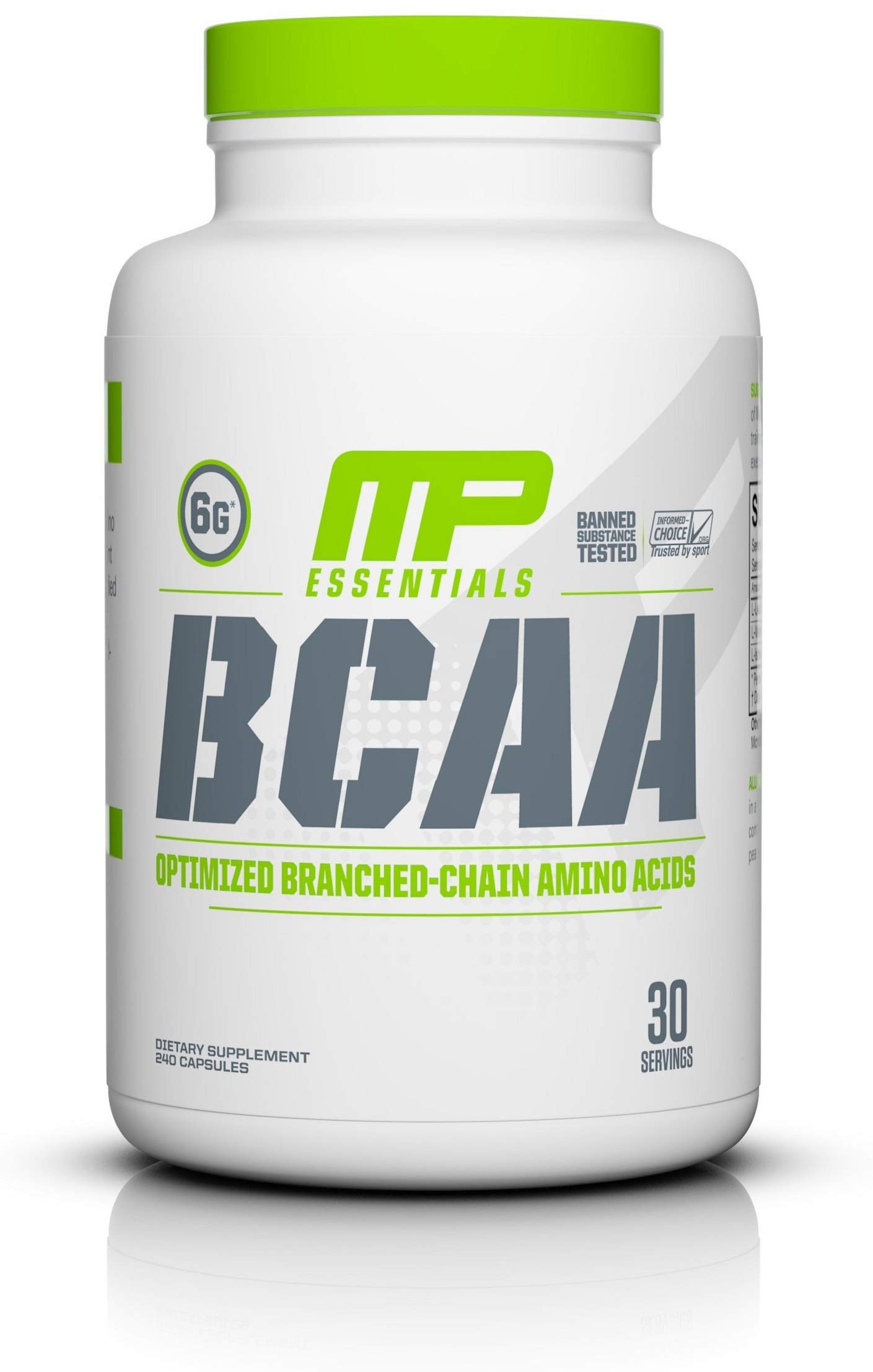 MusclePharm Essentials BCAA Capsules - Premium Branched-Chain Amino Acid Supplement for Muscle Recovery & Growth - 30 Servings - Ideal for Post-Workout, Fitness & Bodybuilding