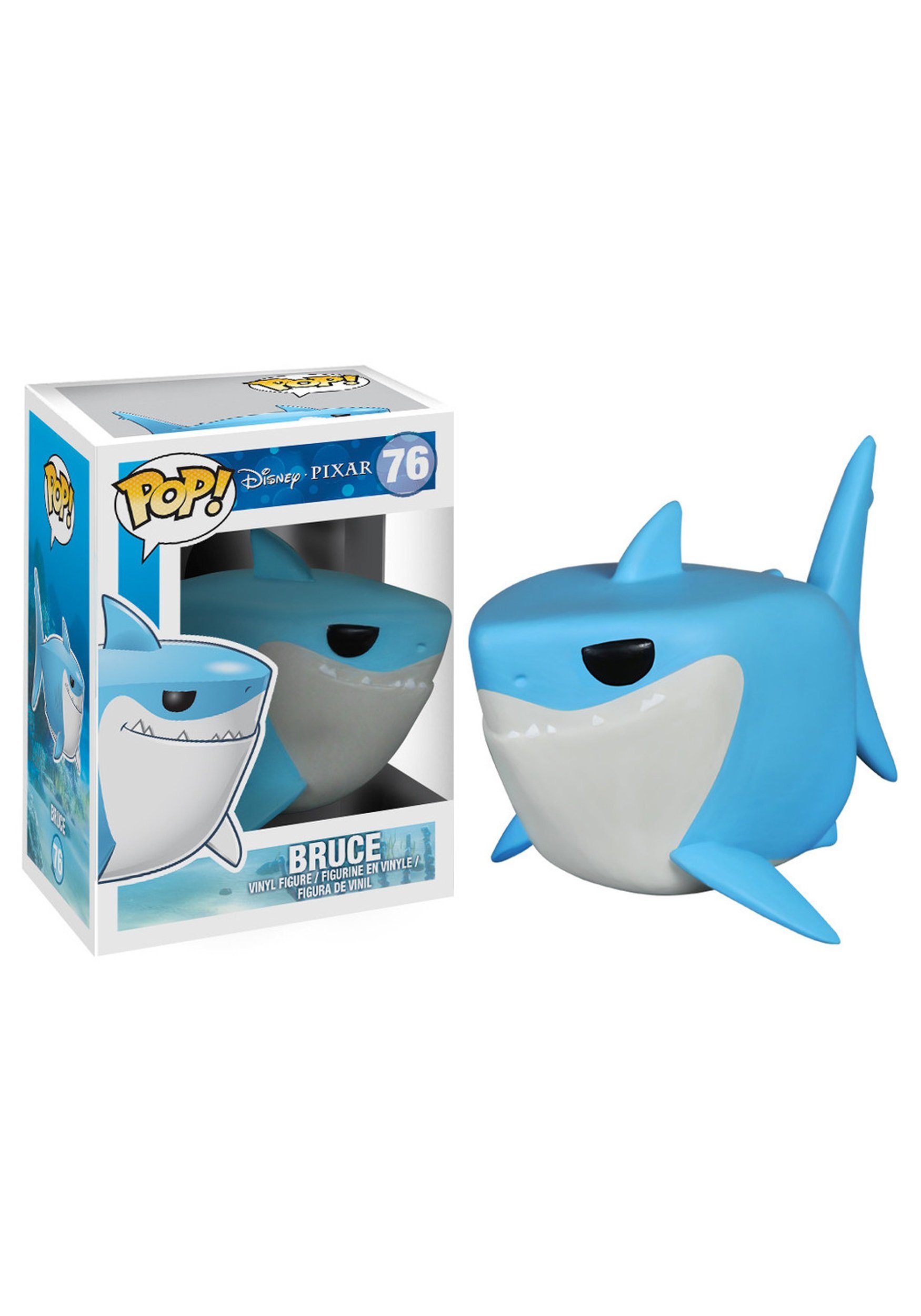 Funko Pop! Disney Finding Nemo Bruce Shark Action Figure - Collectible Vinyl Toy for Disney Pixar Fans, Perfect for Display, Gifts, and Movie Memorabilia Collections