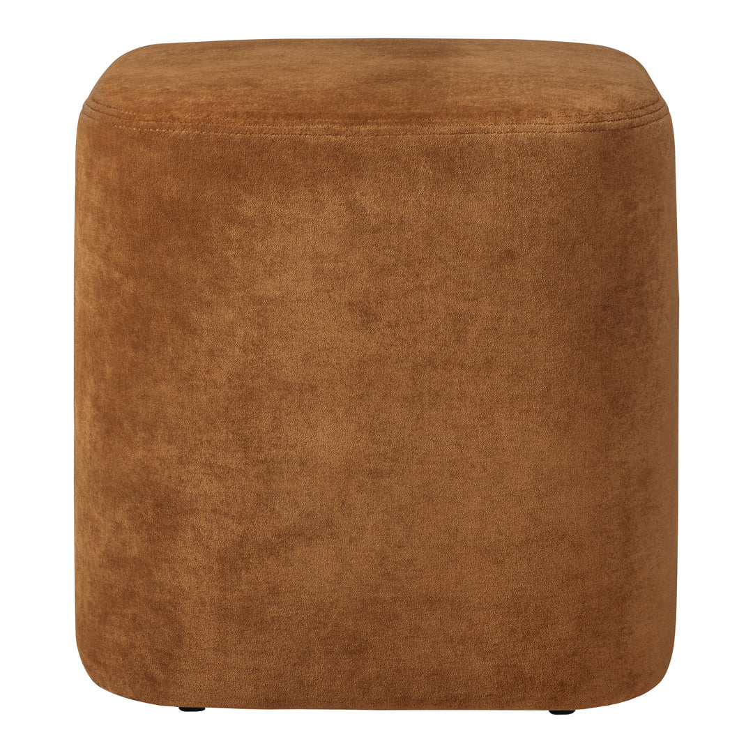 Jacques Deneef Cube Pouf by Ethnicraft - Modern Handwoven Ottoman Stool for Living Room, Bedroom & Outdoor Use