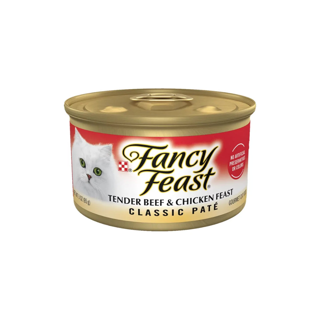Fancy Feast Wet Cat Food Bundle - 24 Pack of 85g Chunky Classic Gravy Kitten Food with Creamy Chicken Liver & Chicken Recipe | High Protein, Nutritious & Healthy Wet Food for Kittens & Adult Cats | Perfect for Mealtime, Travel & Treats