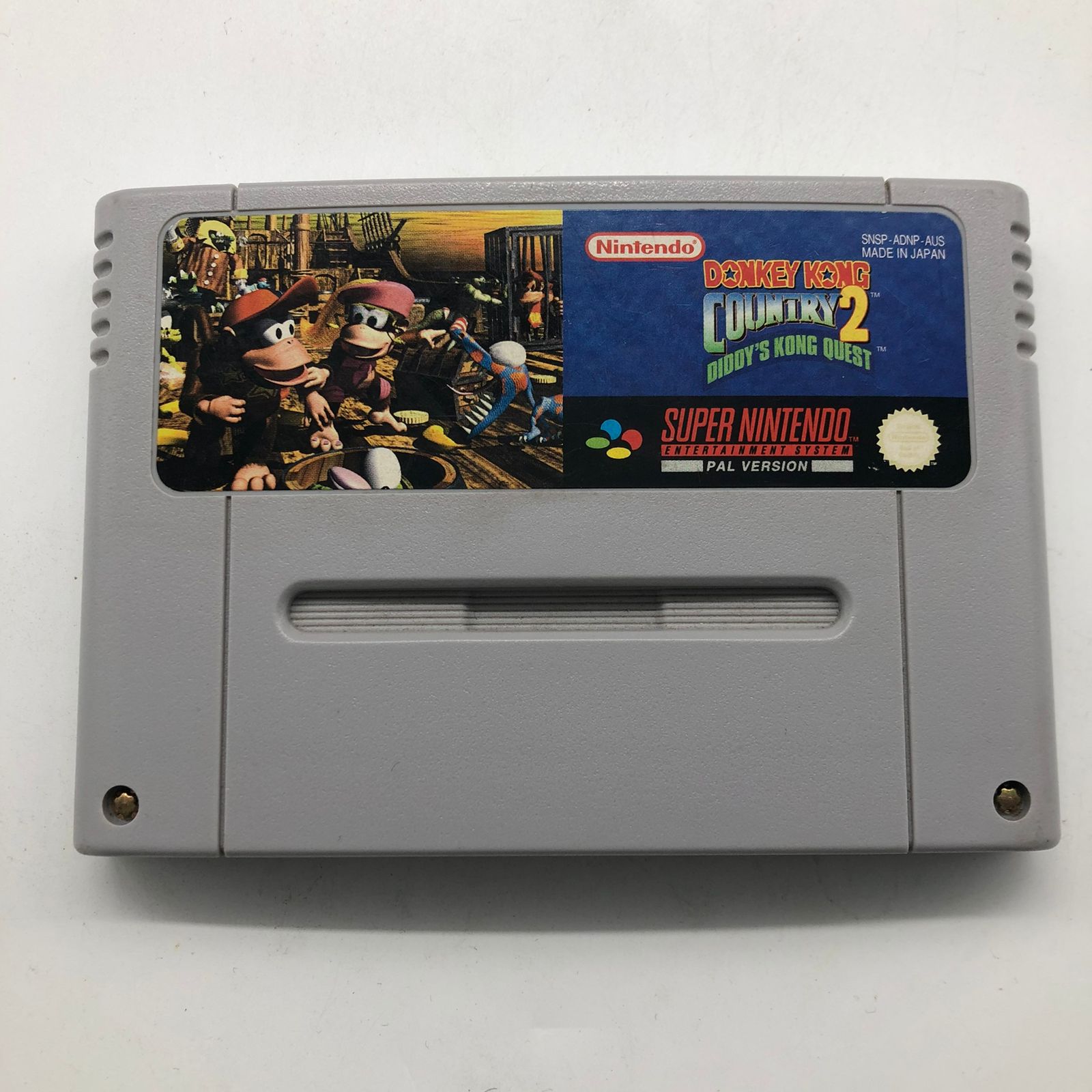 Donkey Kong Country 2: Diddy's Kong Quest - Super Nintendo SNES Game Cartridge (PAL Version) | Retro Gaming, Collector's Item, Classic Video Game for Nintendo Fans