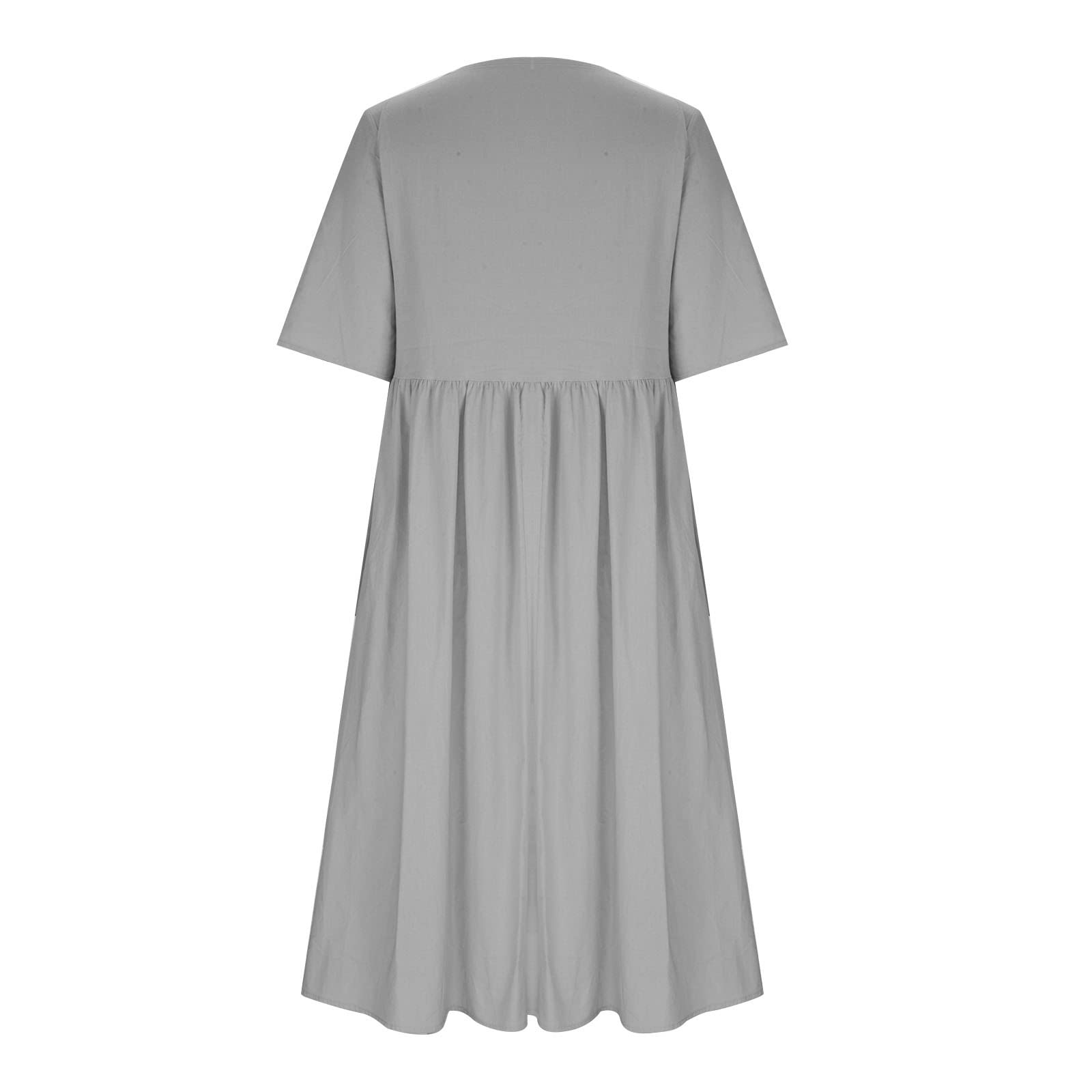 Women's Boho Floral Print T-Shirt Dress - Plus Size Casual Midi Dress with Pockets | Loose Flowy Long Summer Dress for Beach, Vacation & Everyday Wear 2025