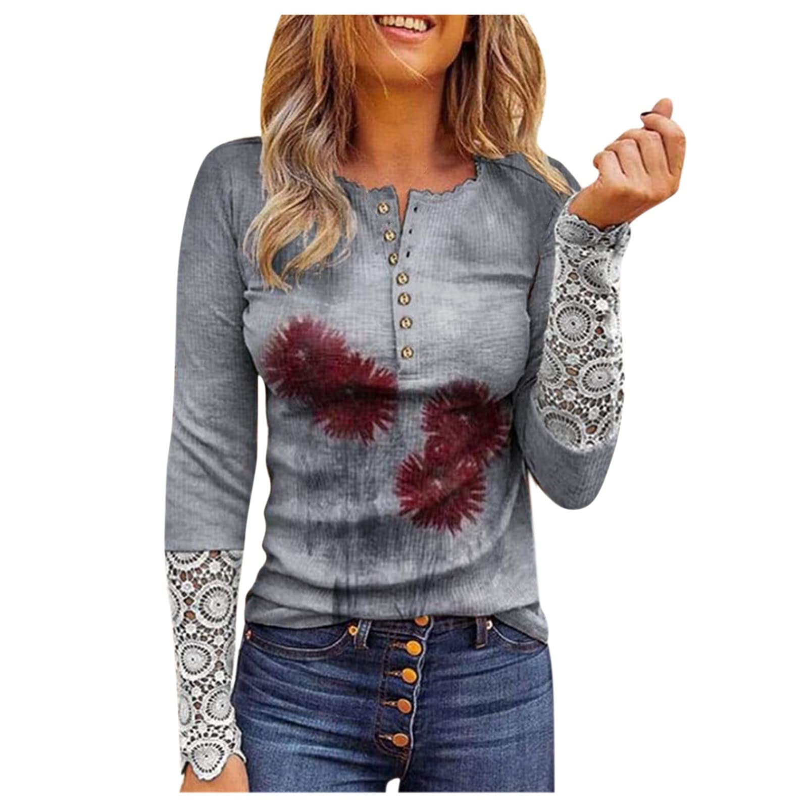 Women's Casual Striped Long Sleeve T-Shirt - Round Neck Tunic Top for Plus Size - Perfect for Work, Layering & Everyday Wear