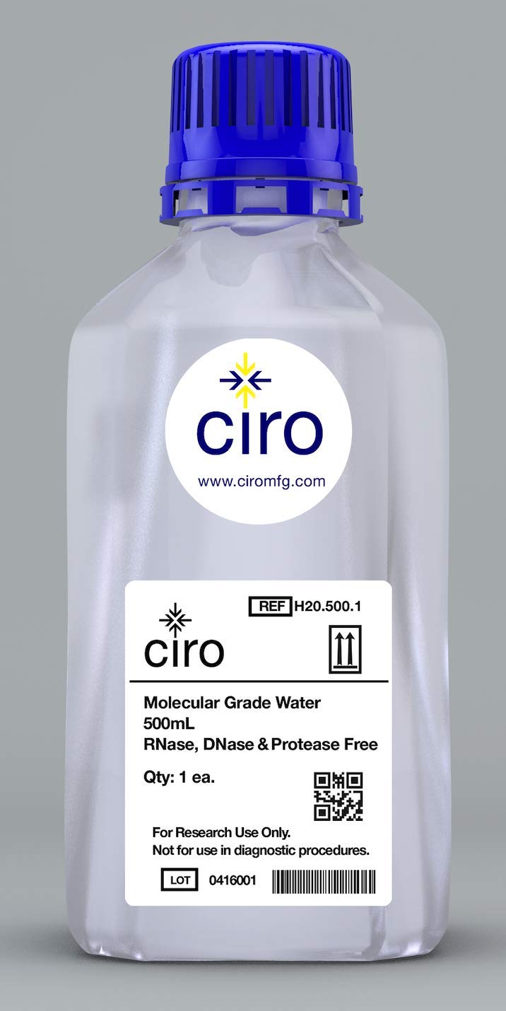 高纯度试剂级去离子水 500mL/瓶 实验室分析用水 科研实验专用