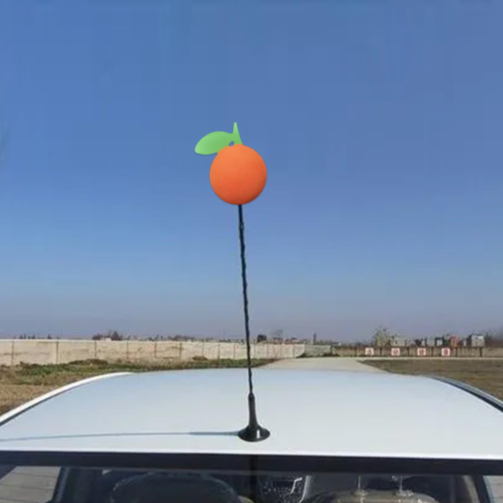 EVA Foam Orange Car Antenna Topper - Fun & Durable Car Accessory for Vehicles, Trucks & SUVs | Perfect for Road Trips, Car Shows & Gifts