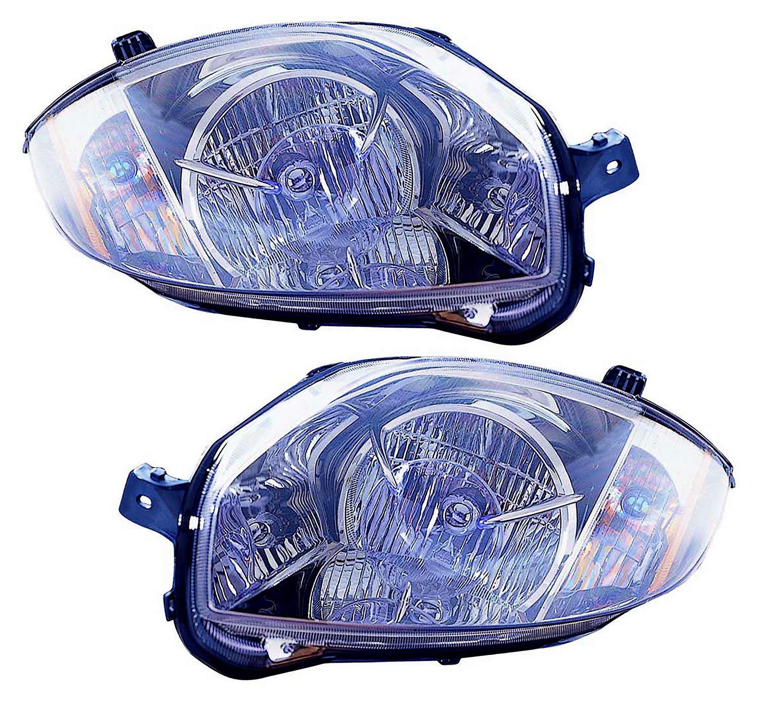 2006 Mitsubishi Eclipse Coupe & 2007 Spyder Replacement Halogen Headlight Set - Driver & Passenger Side - Perfect for Night Driving & Auto Restoration Projects