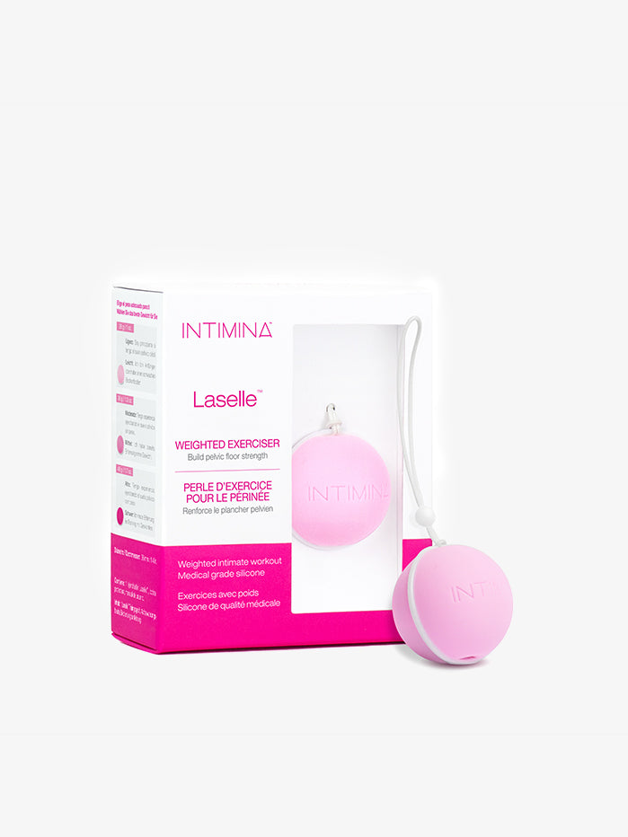 Intimina Laselle Weighted Kegel Exercise Ball for Women - Pelvic Floor Strengthener & Bladder Control Trainer - Postpartum Recovery & Sexual Wellness Enhancer - Perfect for Home Workouts & Post-Pregnancy Fitness